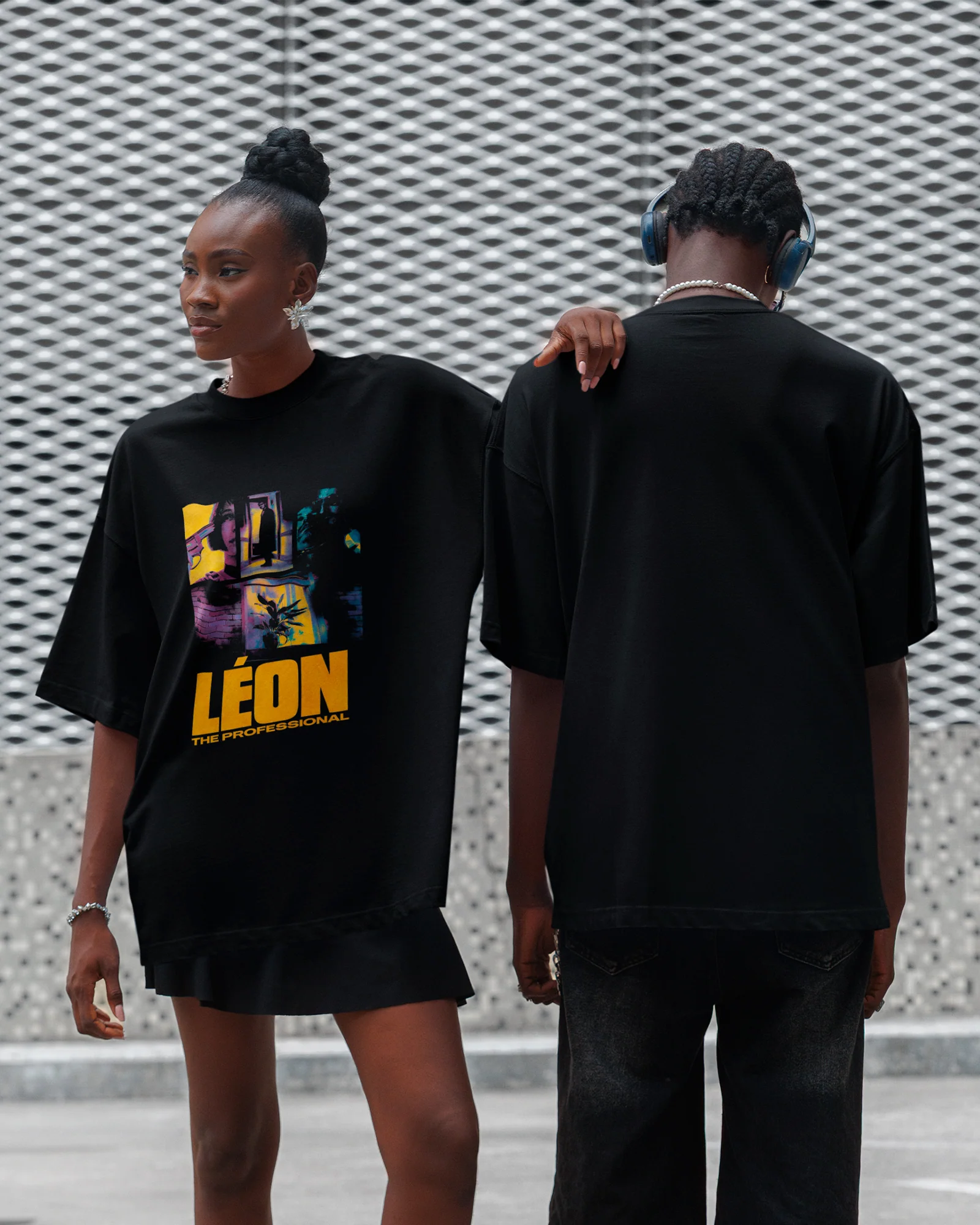 Camisa Preta Leon The Professional Estampa Filme Cult Clássico - Image 4