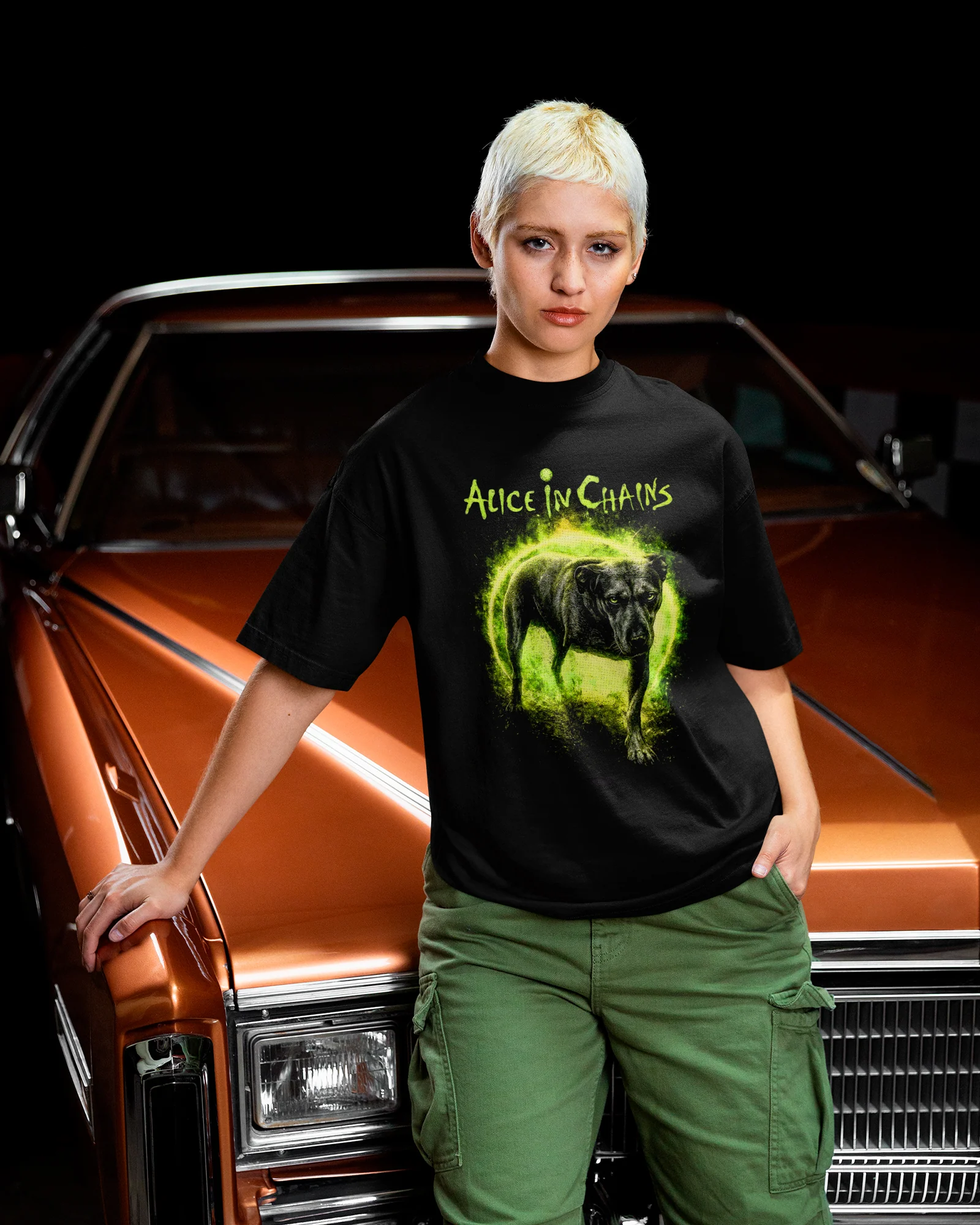 Camiseta Alice In Chains Dog Grunge Rock - Image 2