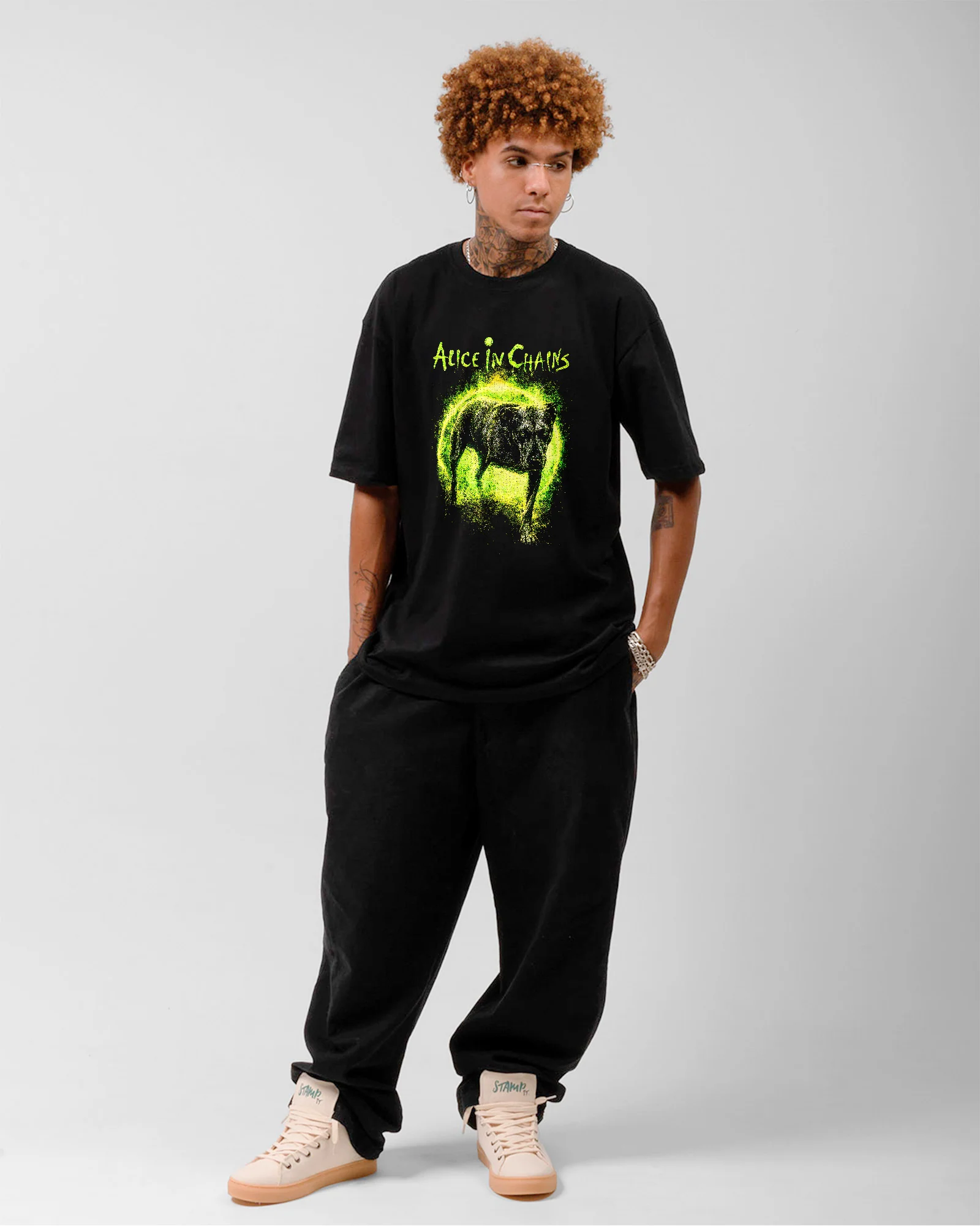 Camiseta Alice In Chains Dog Grunge Rock - Image 3