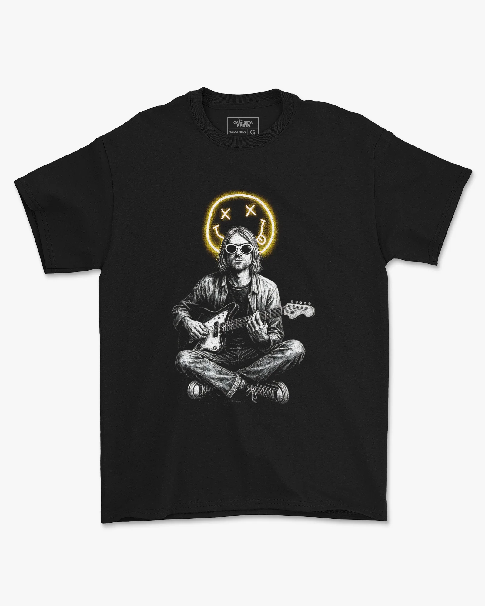 Camiseta Alternativa Nirvana Kurt Cobain Guitarra