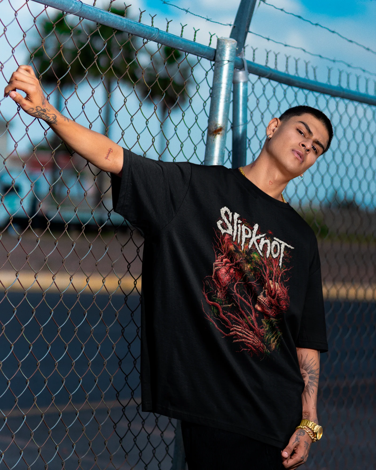 Camiseta Alternativa Slipknot Skull Raiz - Image 2