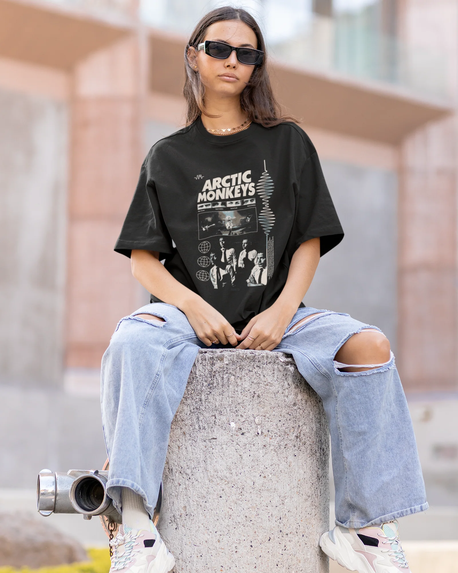 Camiseta Arctic Monkeys AM Vintage Indie Rock Unissex - Image 3
