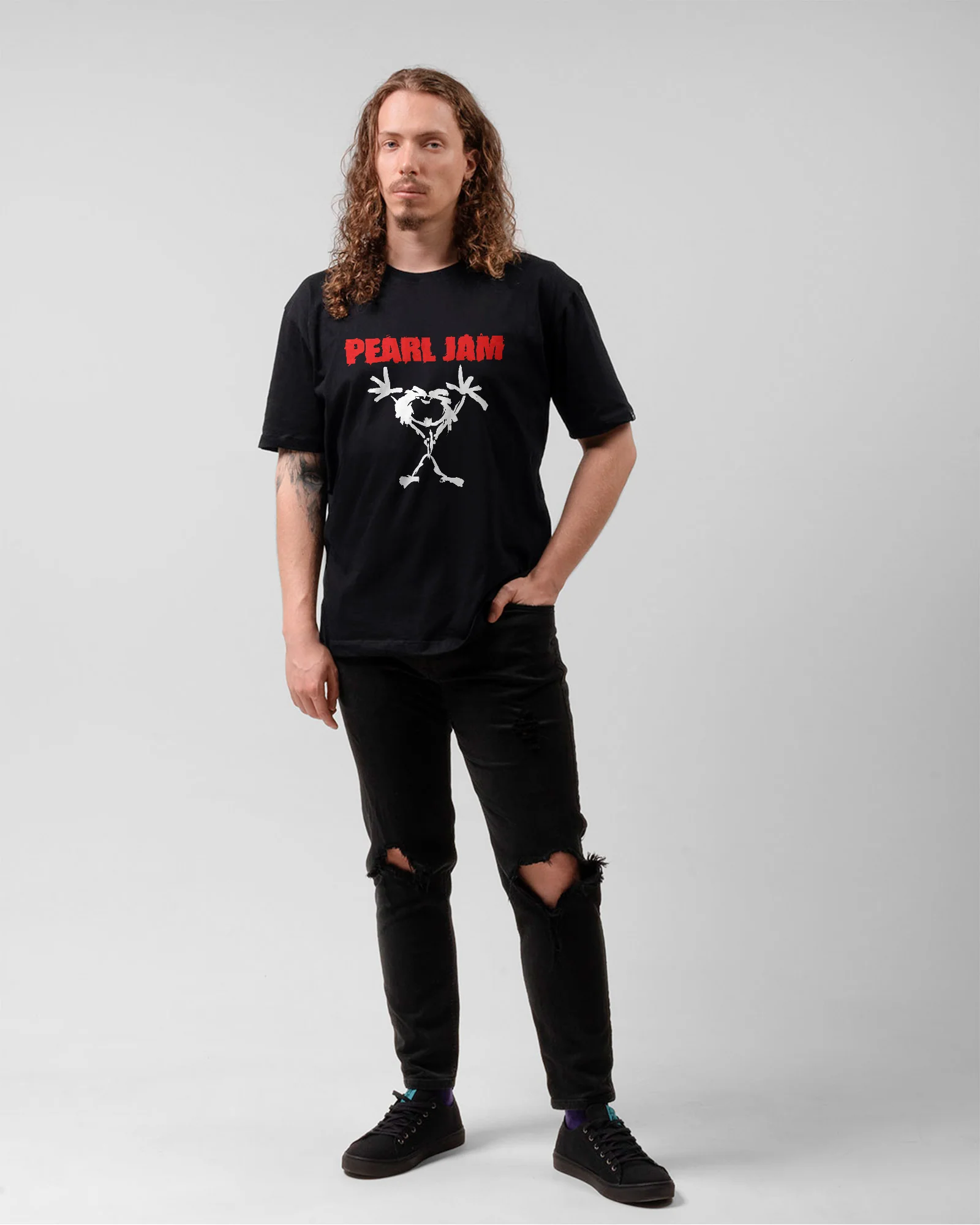 Camiseta Banda Pearl Jam Hominho Icônico - Image 5