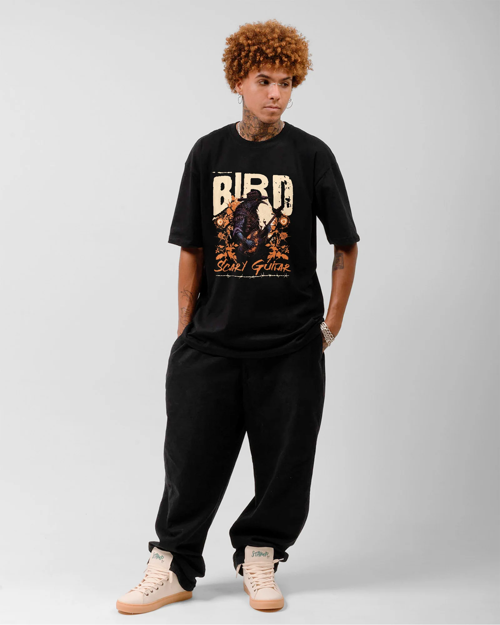 Camiseta Byrd Scary Guitar Rock Clássico - Image 3