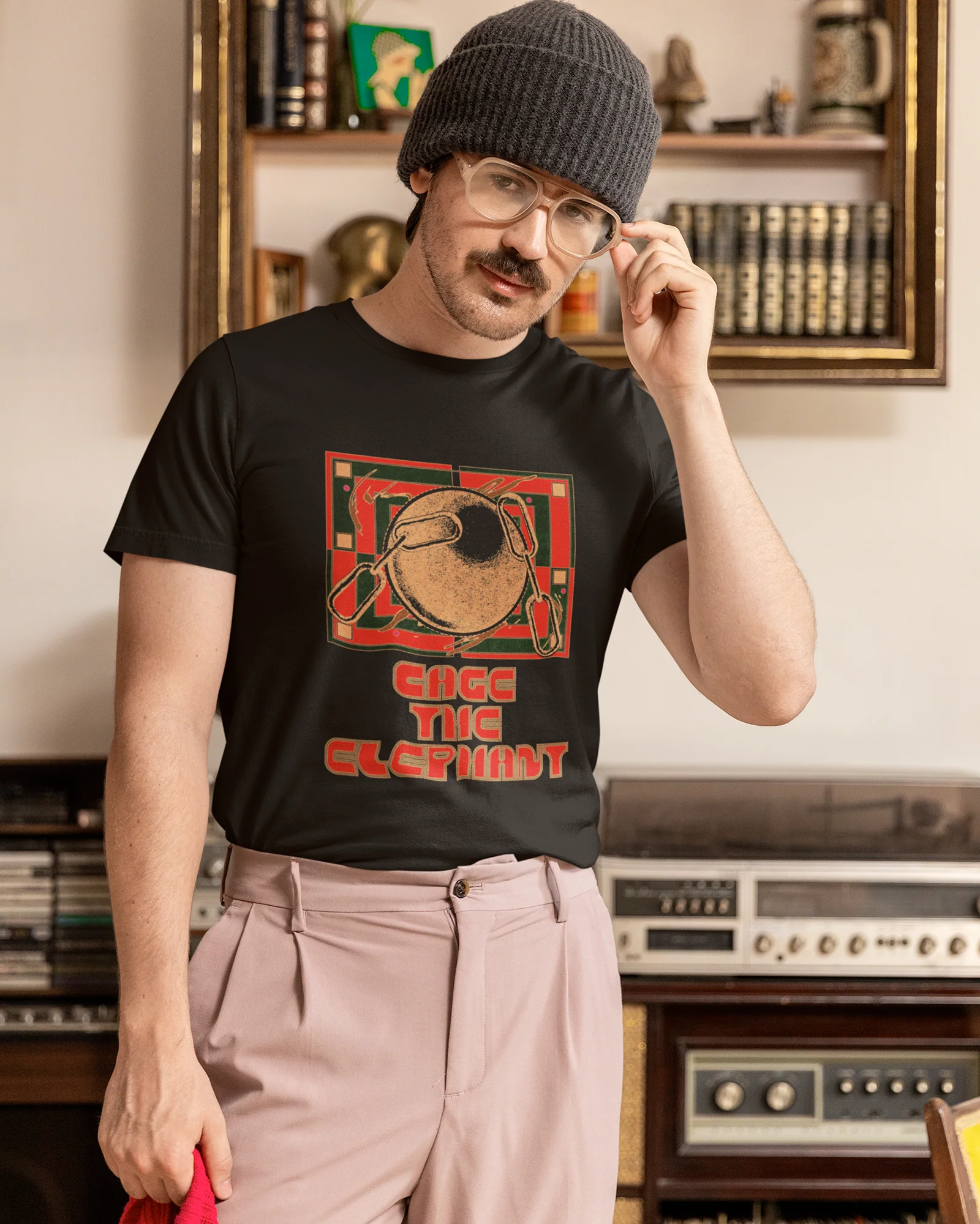 Camiseta Cage The Elephant Psicodelia Analógica Retrô Unissex - Image 4