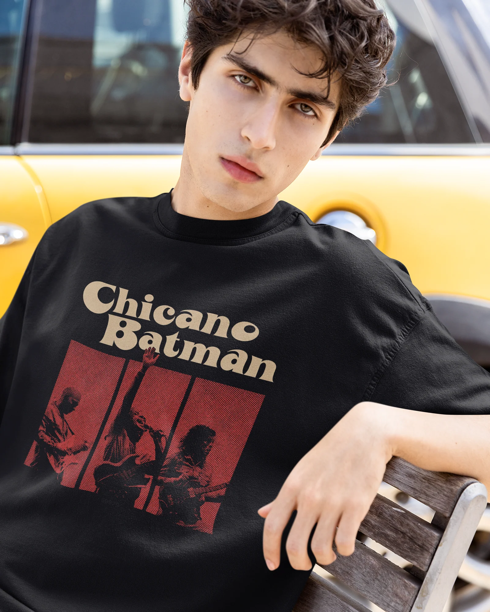 Camiseta Chicano Batman Groove Latino Retrô Unissex - Image 3