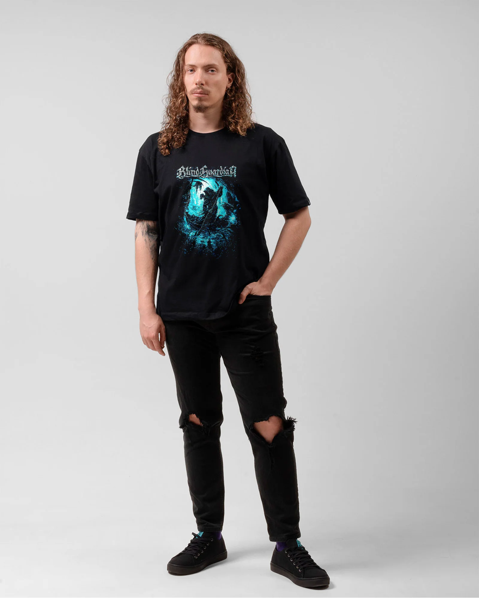 Camiseta Clássica Blind Guardian Trevas Blue - Image 5