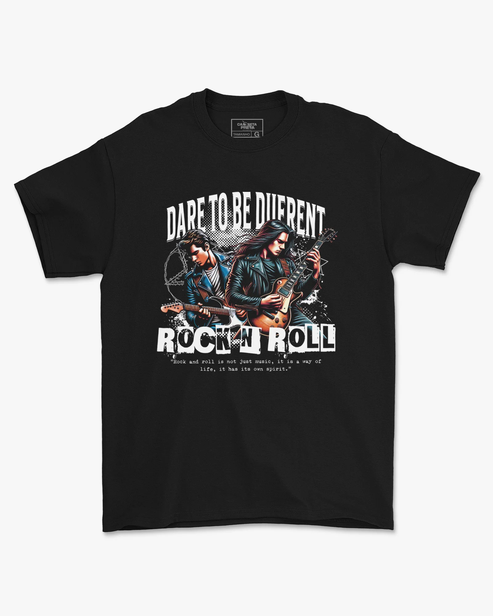 Camiseta Dare to Be Rock n’ Roll Retrô