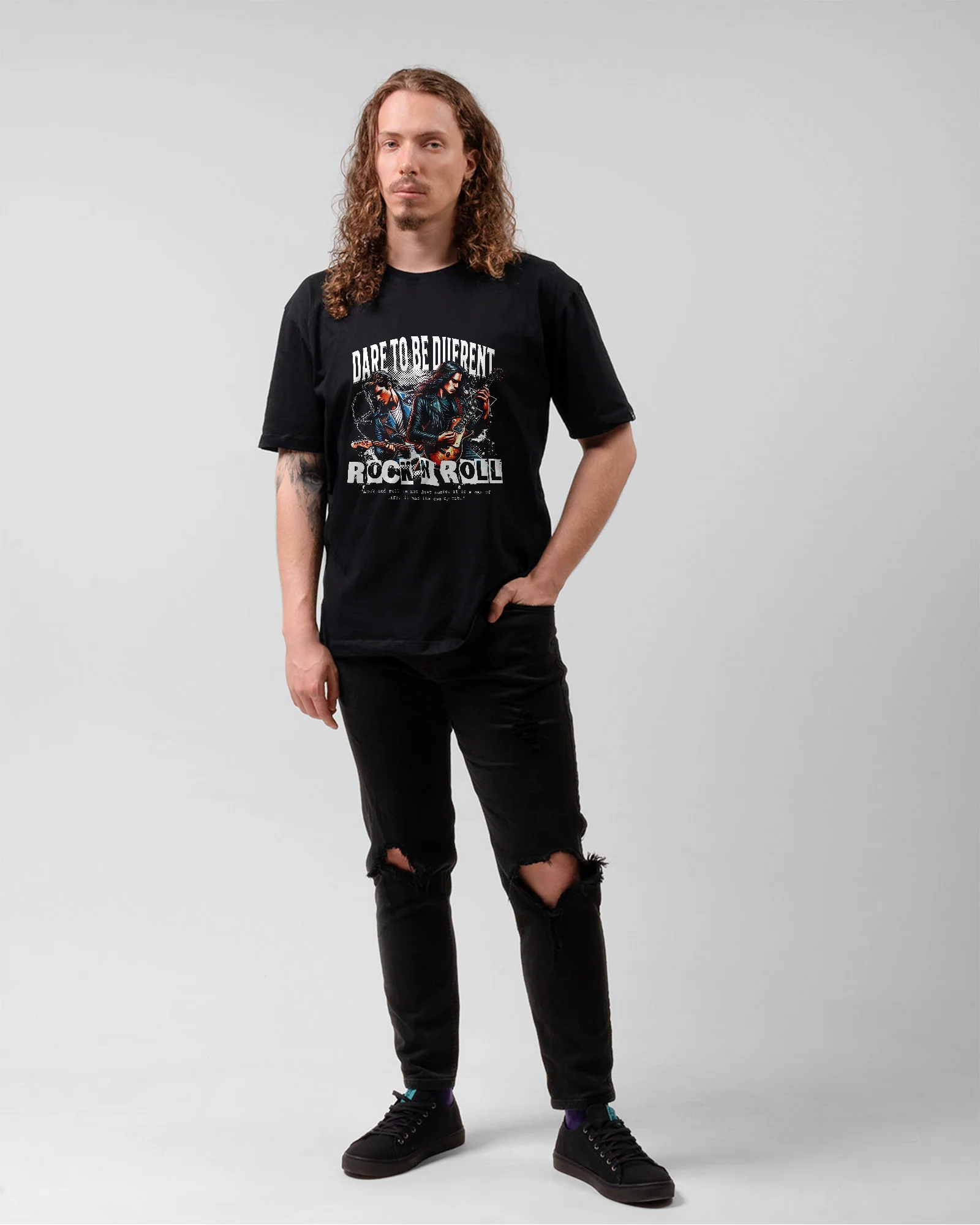Camiseta Dare to Be Rock n’ Roll Retrô - Image 5