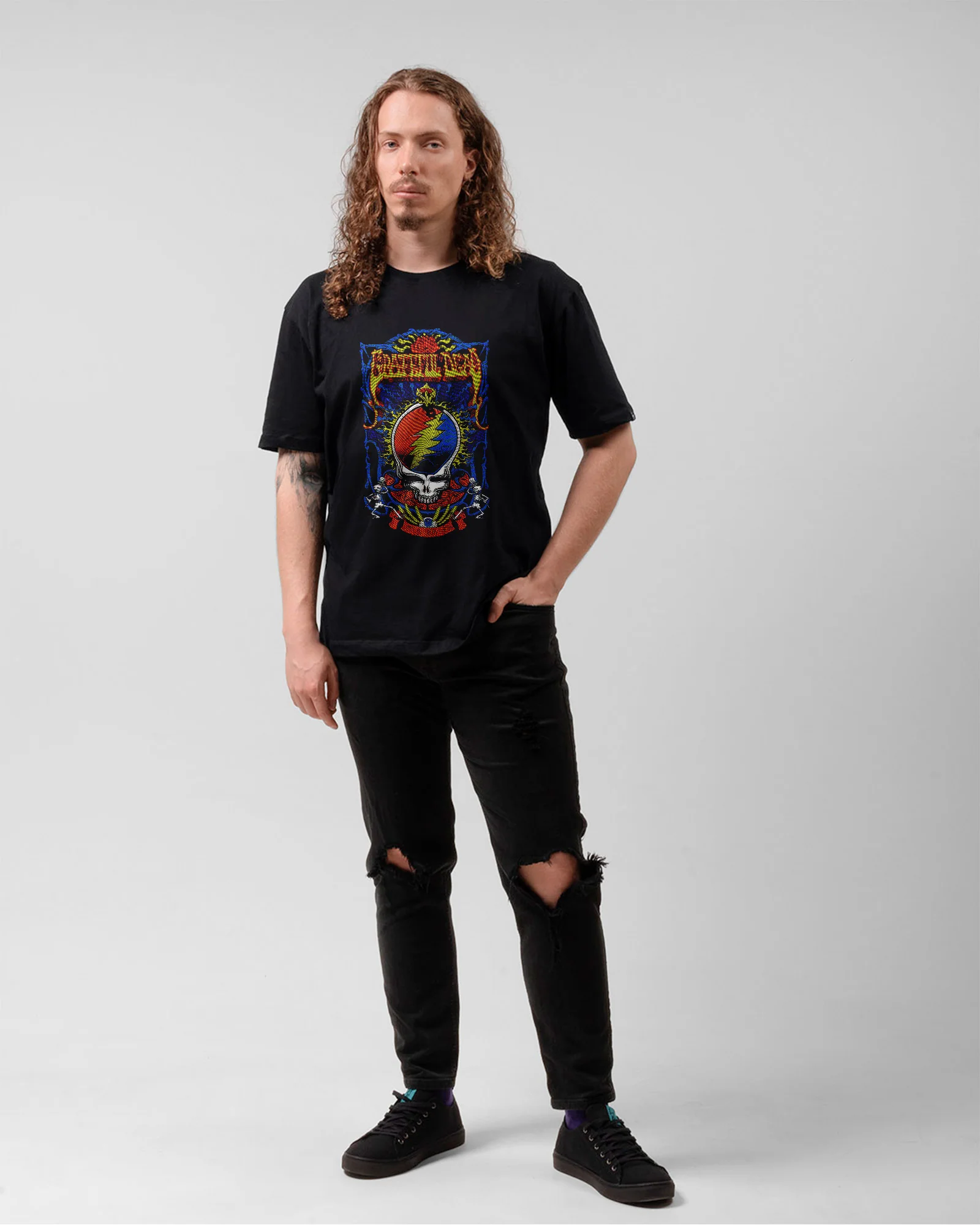 Camiseta Banda Grateful Dead Skull Oficial - Image 5