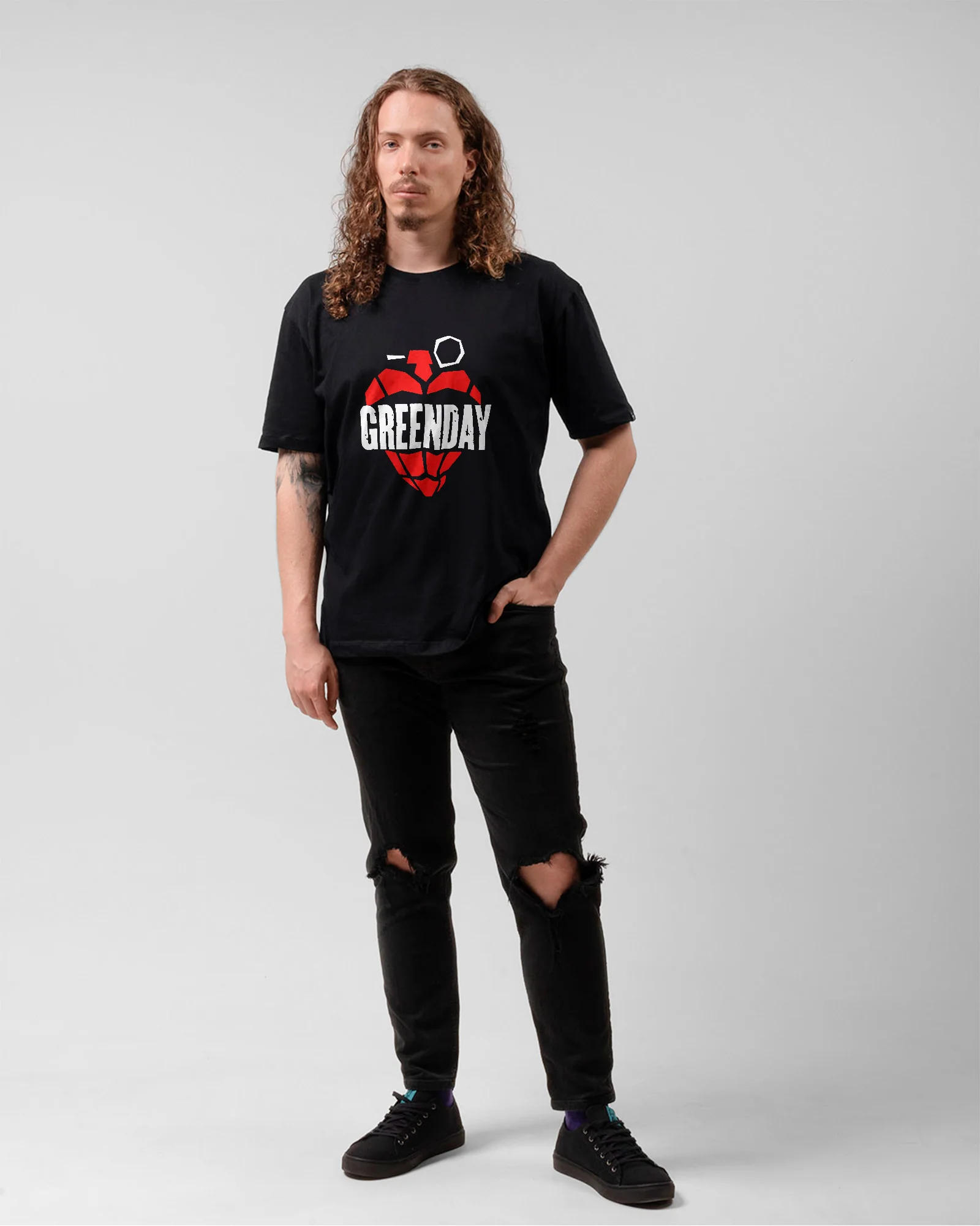 Camiseta Green Day Bomb Heart Oficial - Image 5