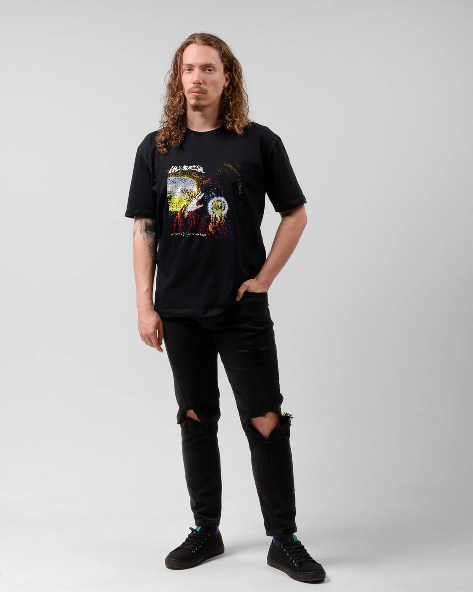 Camiseta Helloween Keeper of the Seven Keys Part I Preta - Image 5