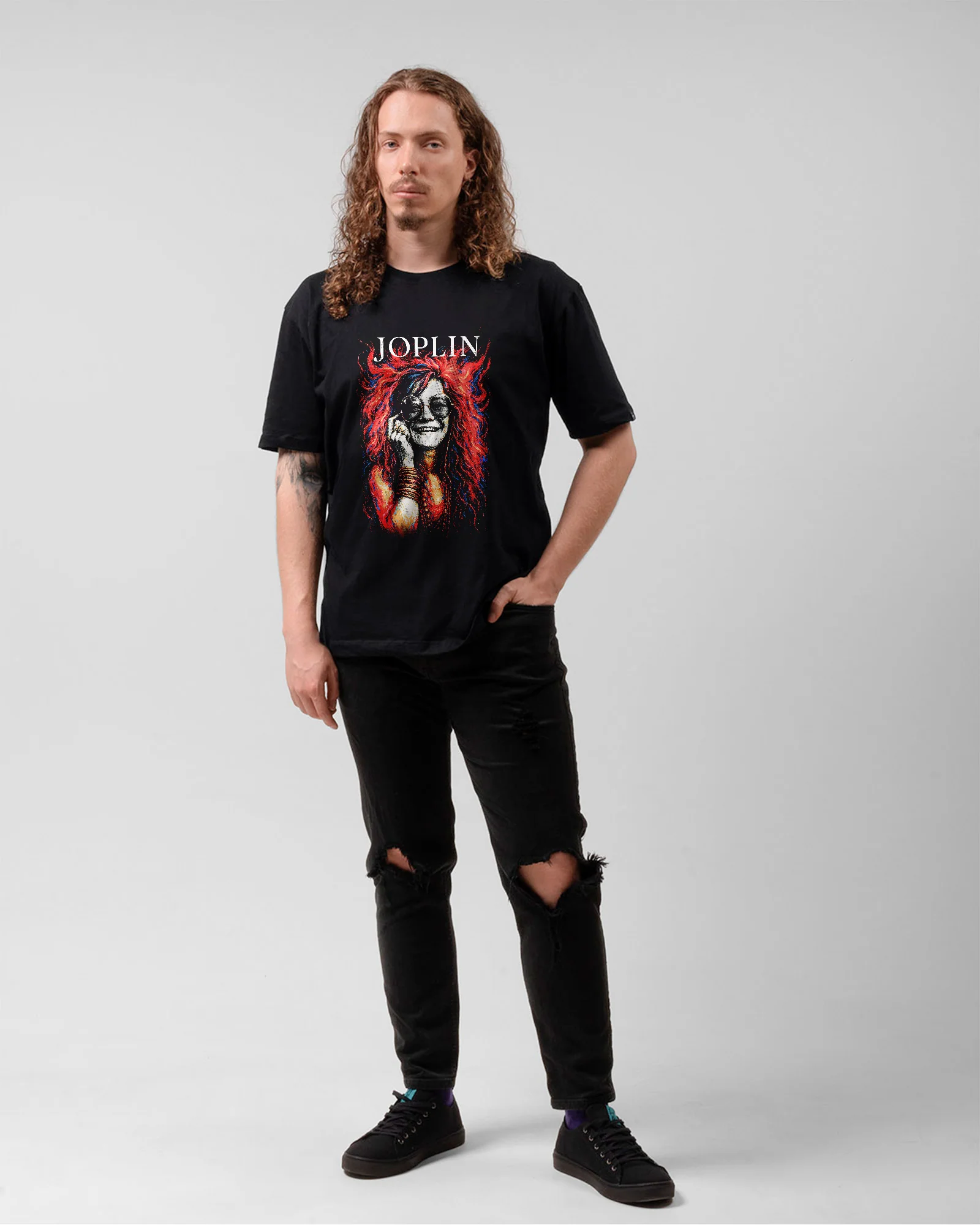 Camiseta Janis Joplin Psicodélica Vintage - Image 5