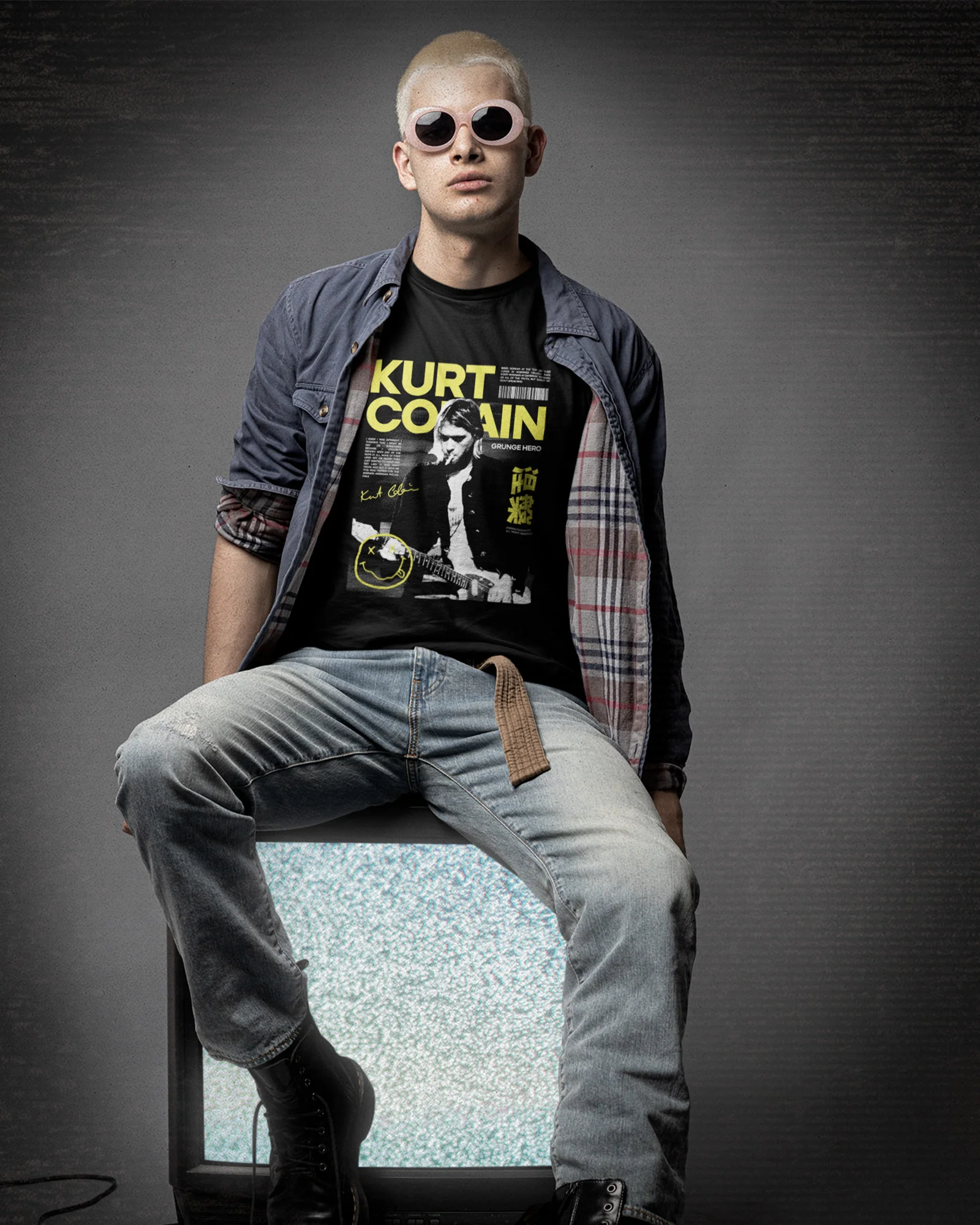 Camiseta Kurt Cobain Grunge Hero - Image 2