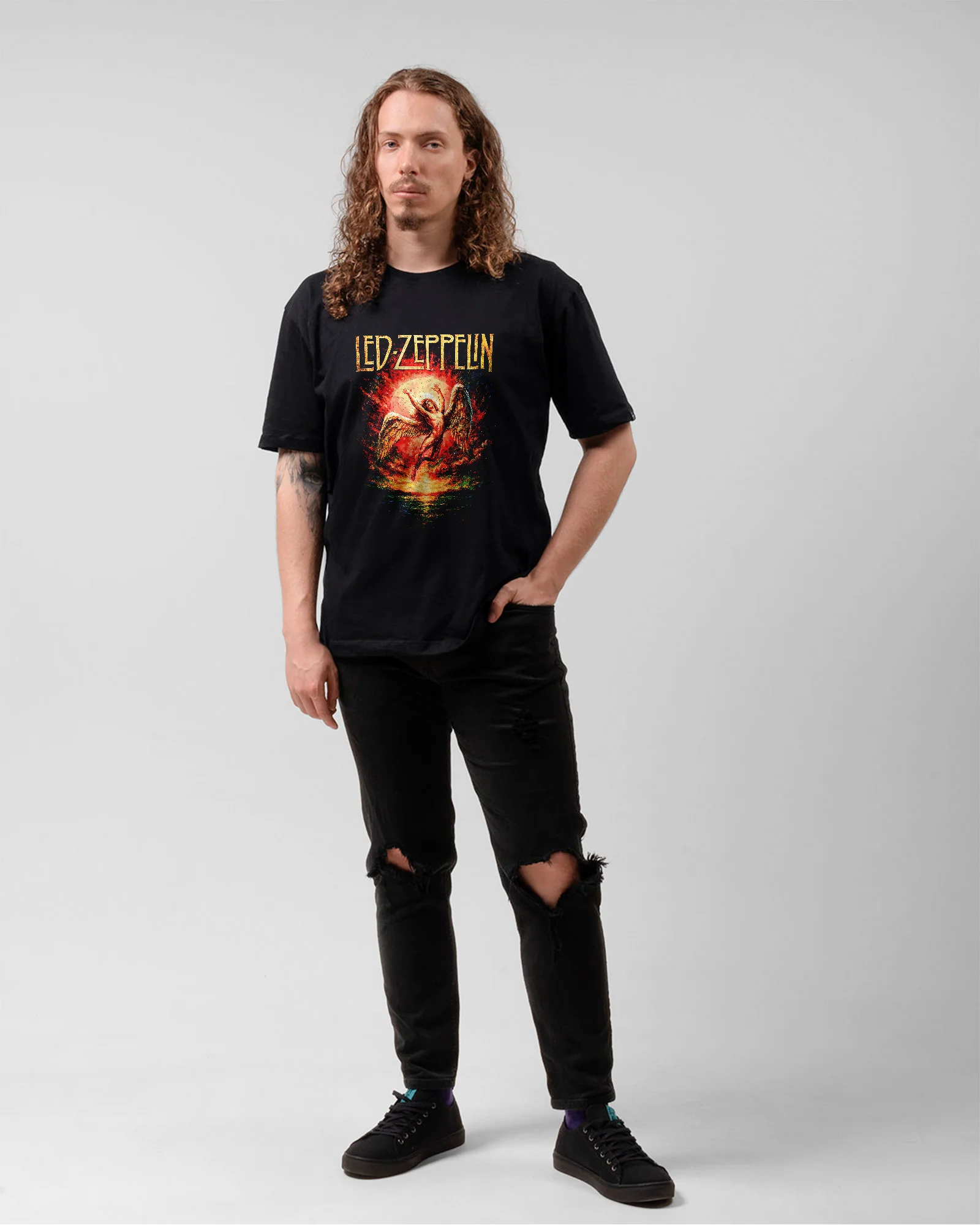 Camiseta Led Zeppelin Arcanjo Rock Classico - Image 5