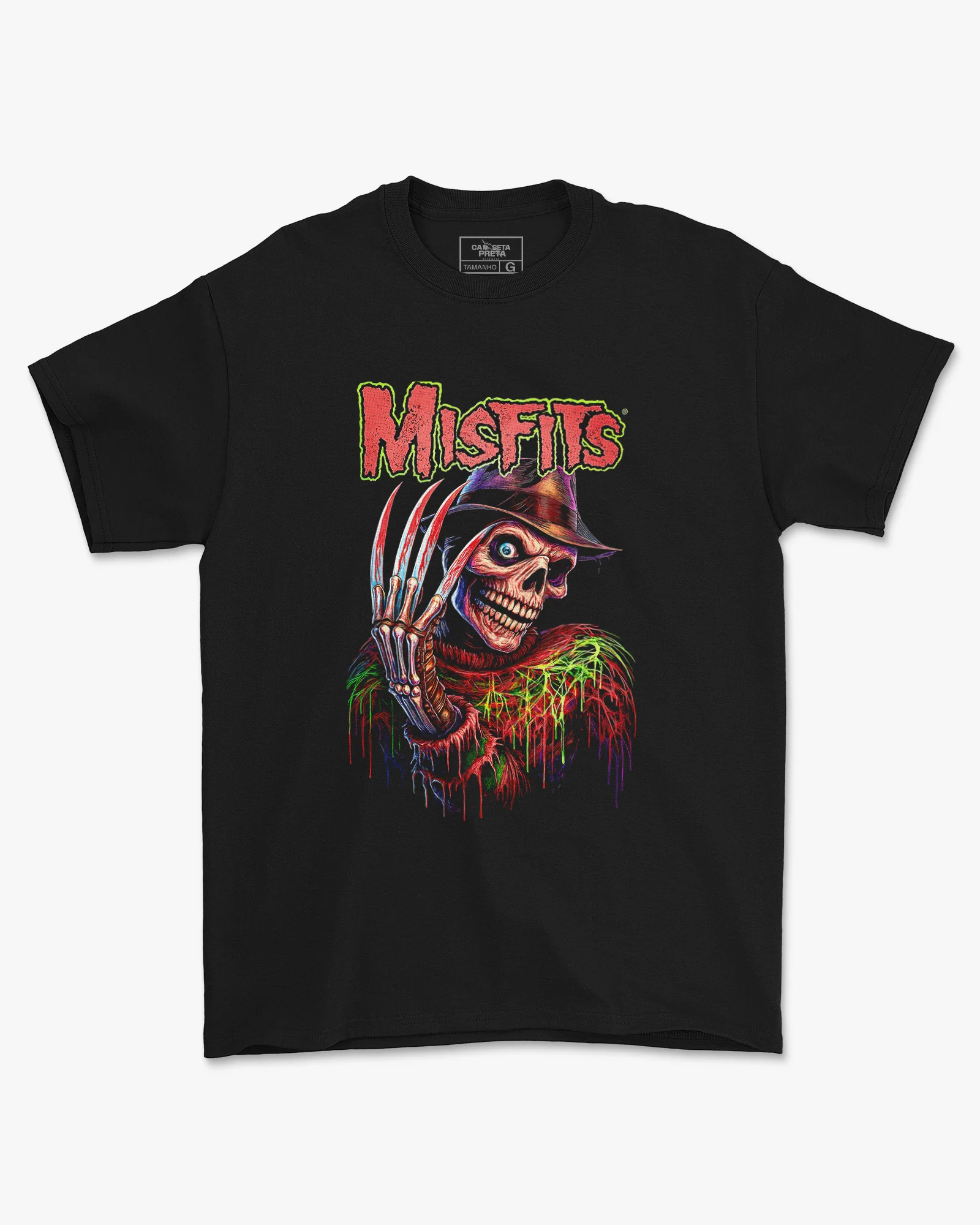 Camiseta Misfits Freddy Krueger Horror Punk