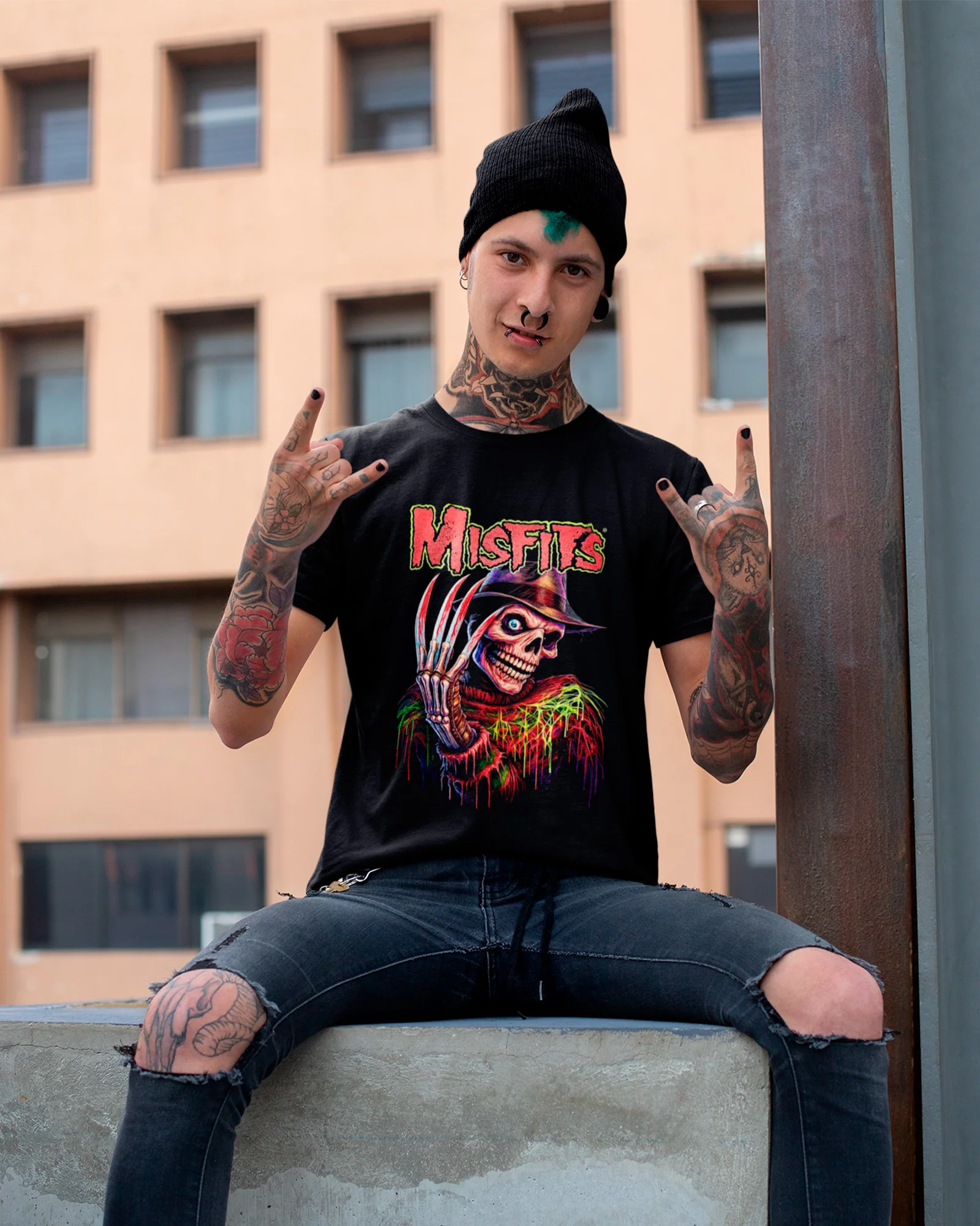 Camiseta Misfits Freddy Krueger Horror Punk - Image 2