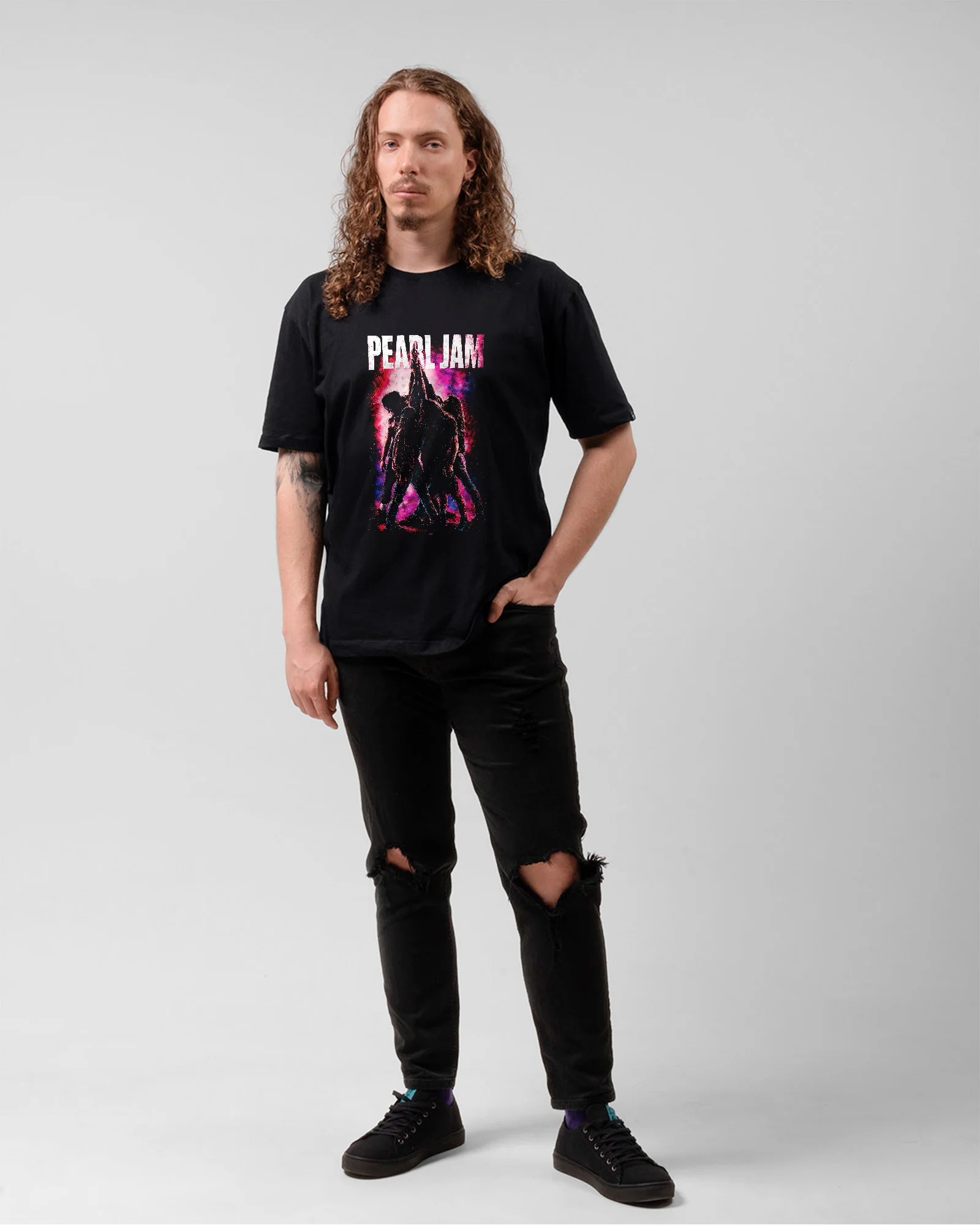 Camiseta Pearl Jam Together Rock Alternativo - Image 4