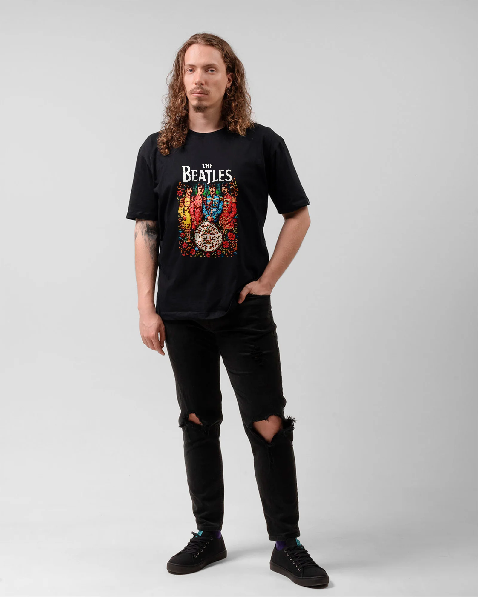 Camiseta Preta Beatles Sgt. Pepper’s Lonely Hearts - Image 5