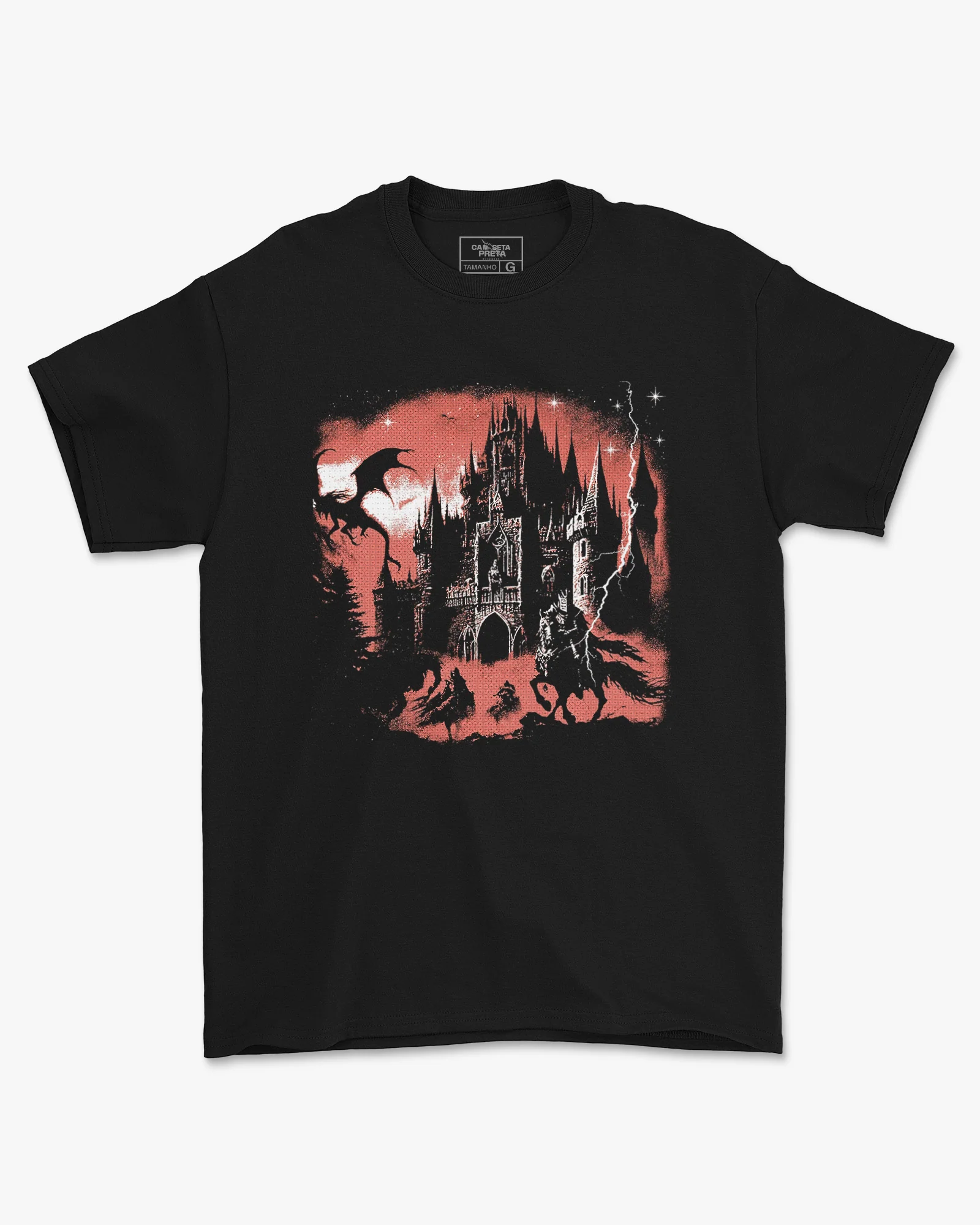 Camiseta Preta Castle Of Darkness