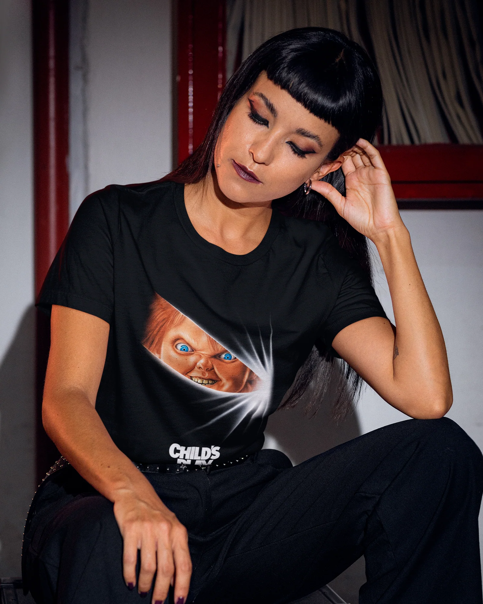 Camiseta Preta Chucky Child’s Play Unissex - Image 3
