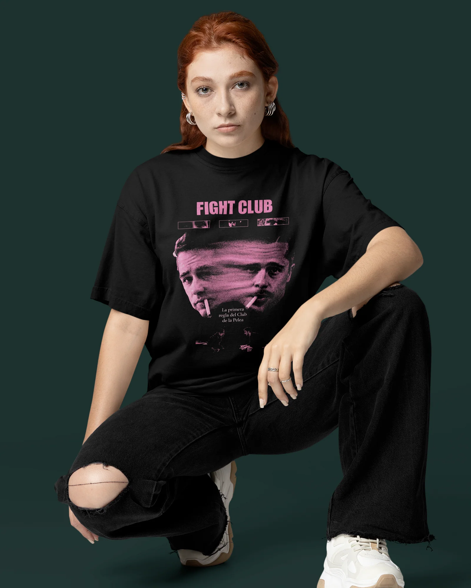 Camiseta Preta Clube da Luta 1999 Filme Cult Atemporal Unissex - Image 2