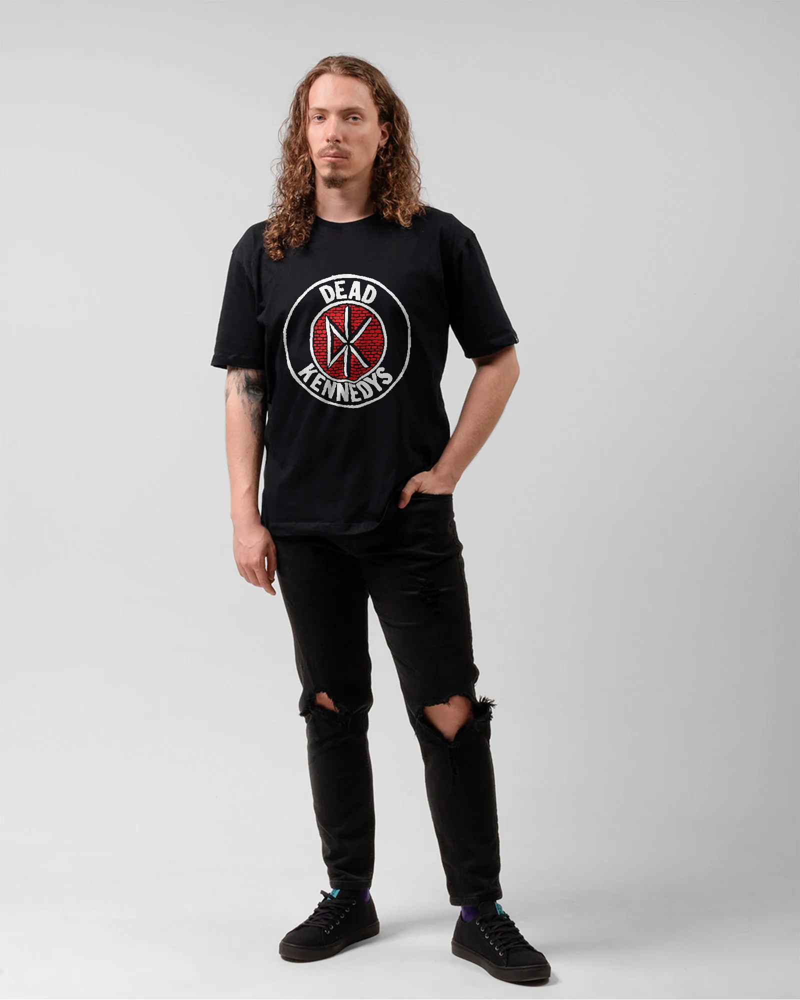 Camiseta Preta Dead Kennedys Logo Círculo Punk - Image 5