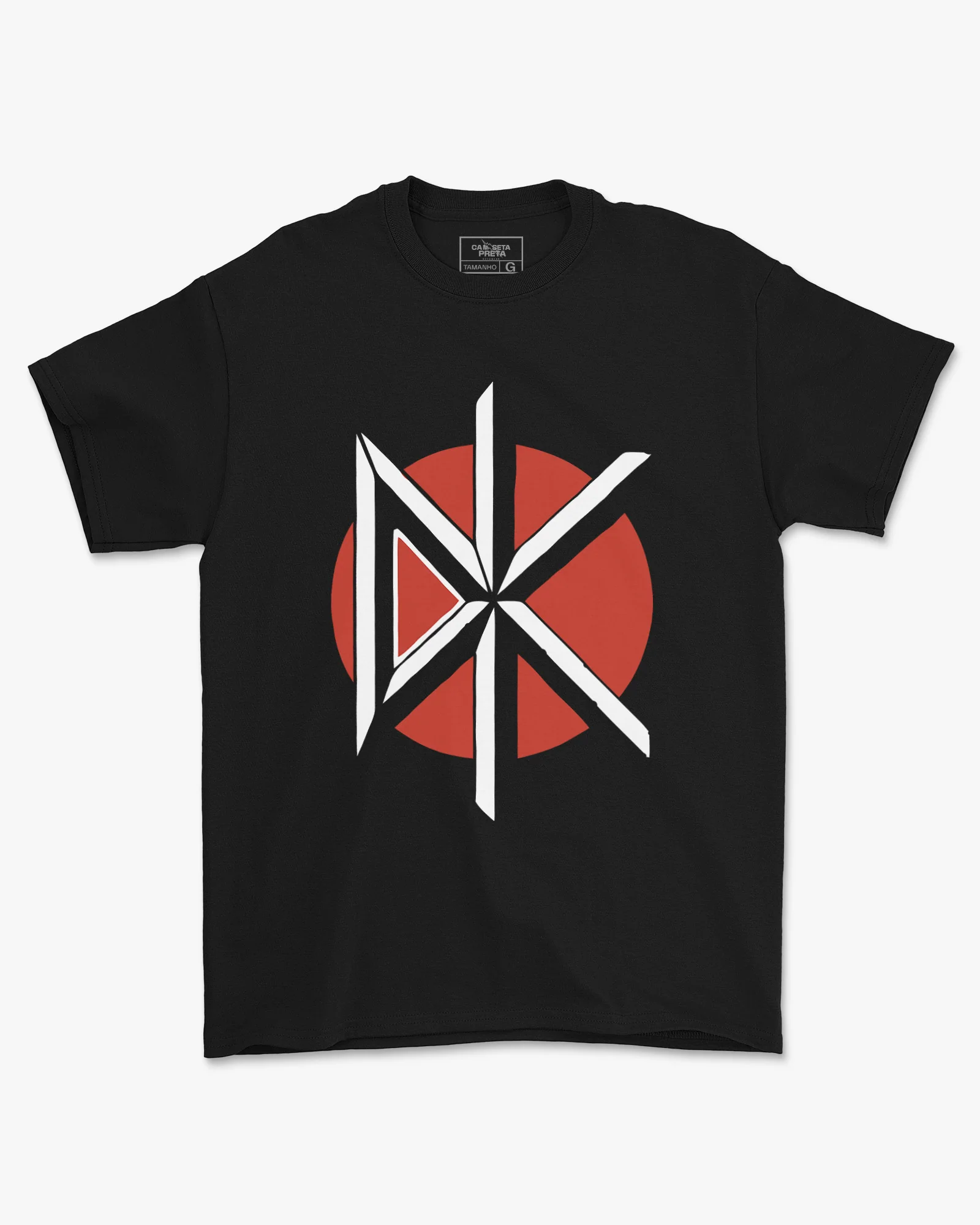 Camiseta Preta Dead Kennedys Logo Vermelha Punk Rock