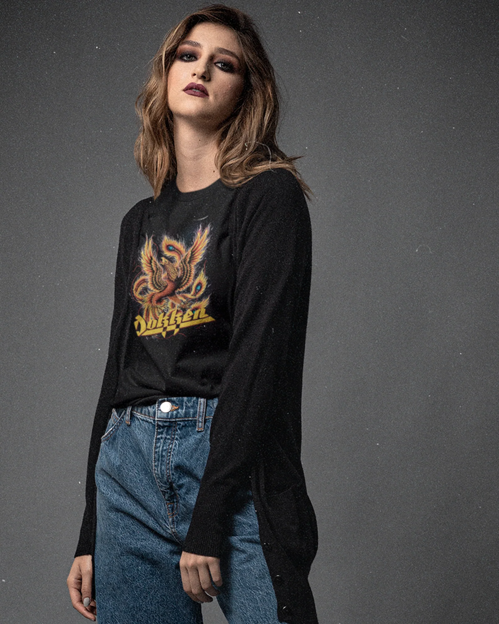 Camiseta Preta Dokken Fênix Unissex - Image 2