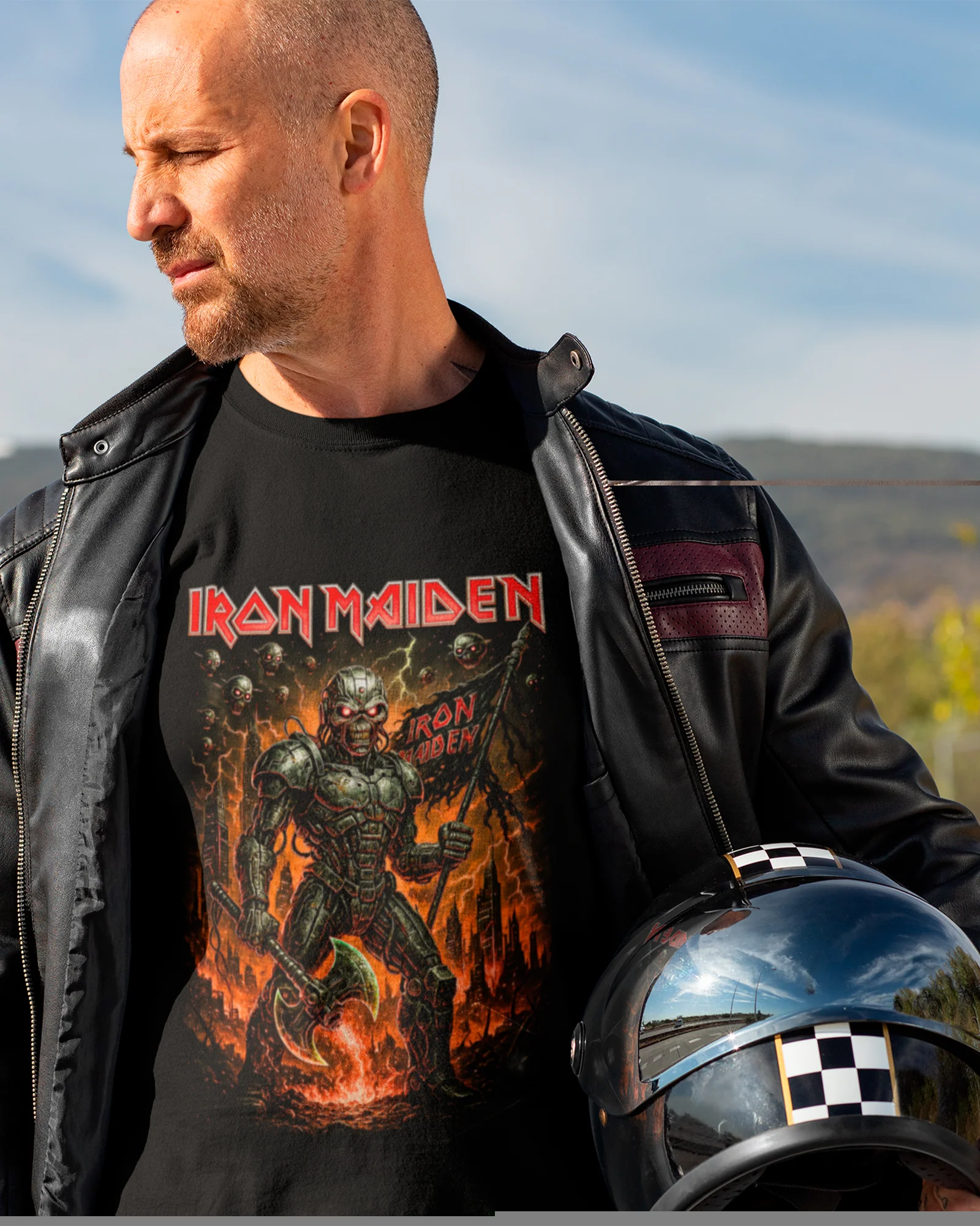 Camiseta Preta Iron Maiden Future War - Image 2