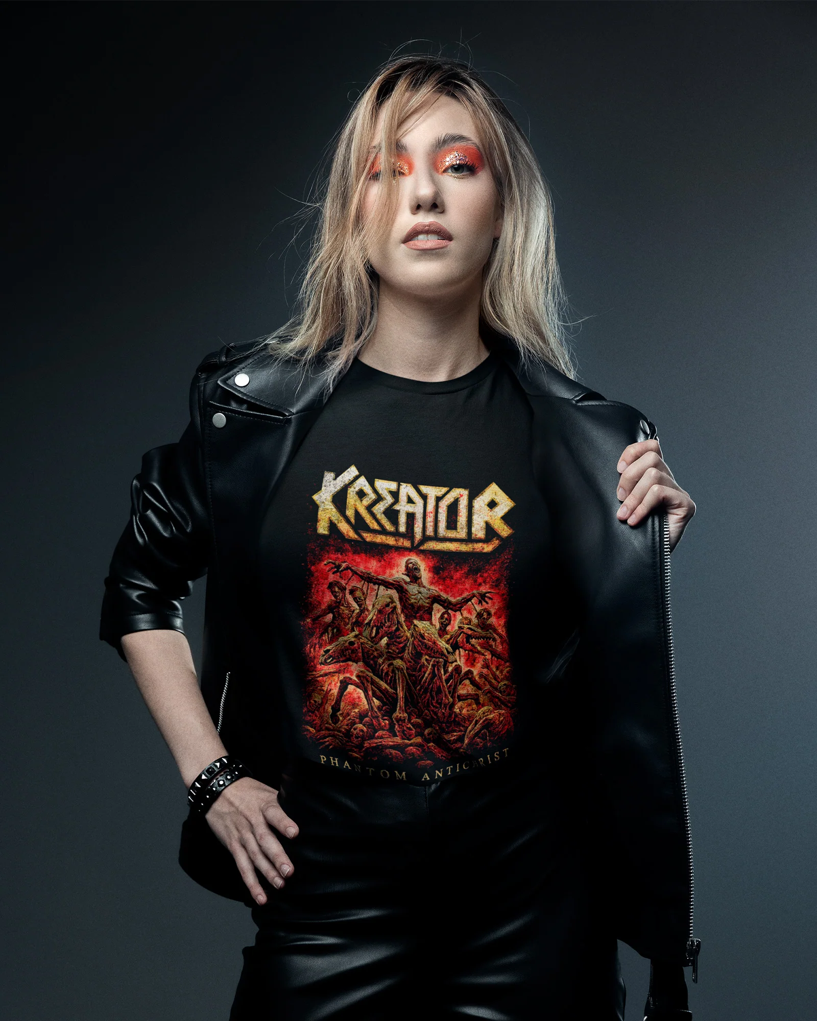 Camiseta Preta Kreator Phantom Antichrist - Image 2