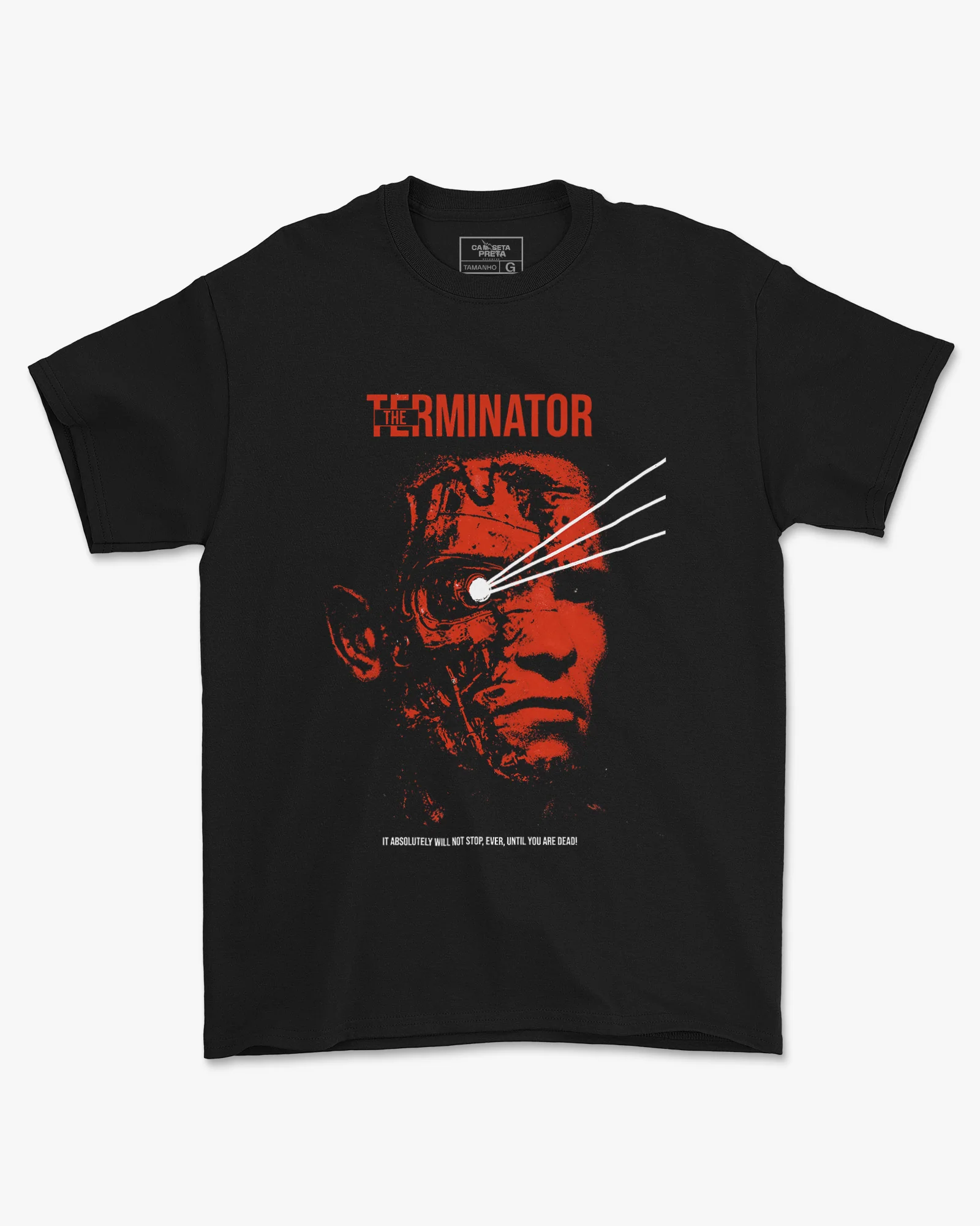 Camiseta Preta O Exterminador do Futuro Unissex
