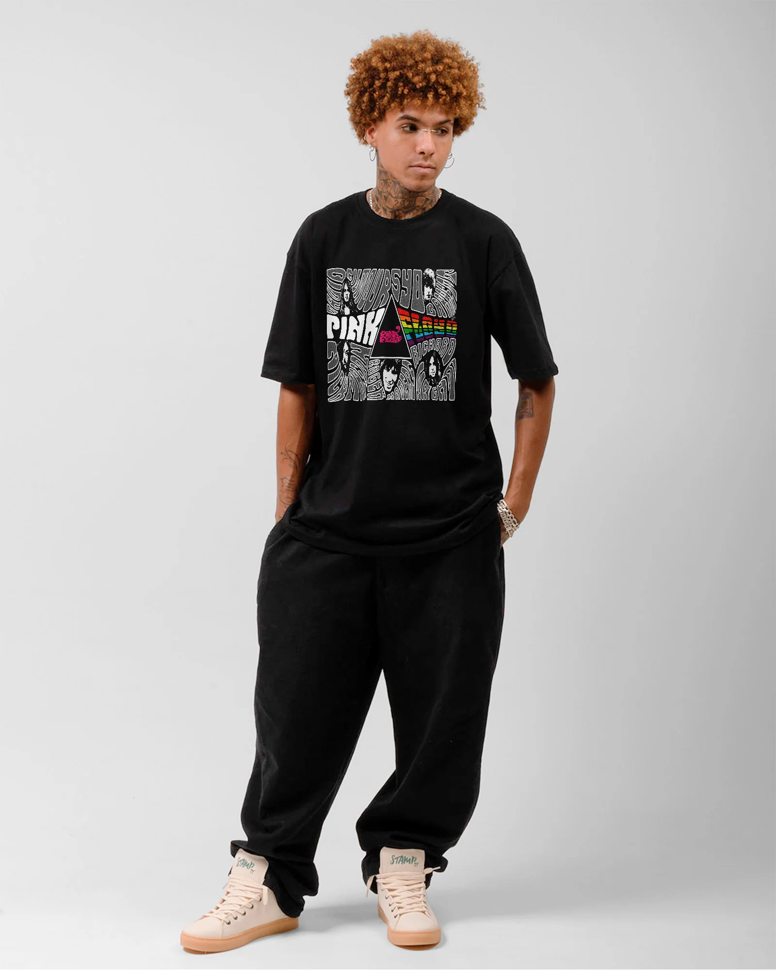 Camiseta Preta Pink Floyd Names - Image 3