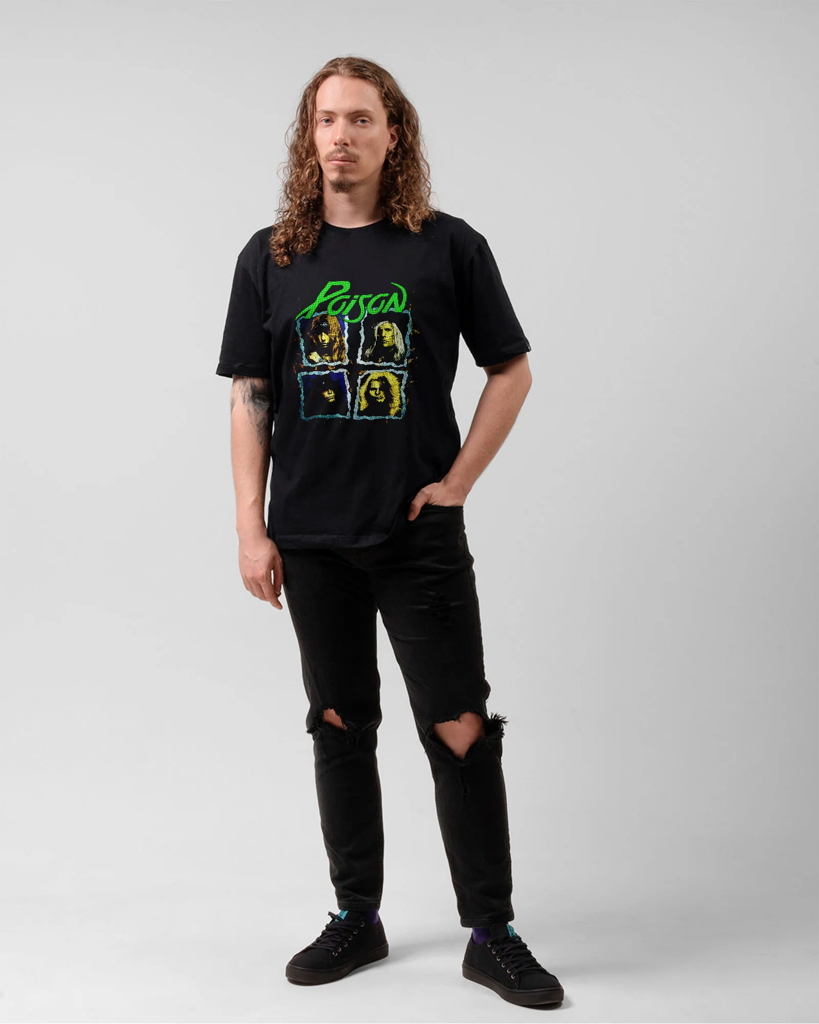 Camiseta Preta Poison Members - Image 5
