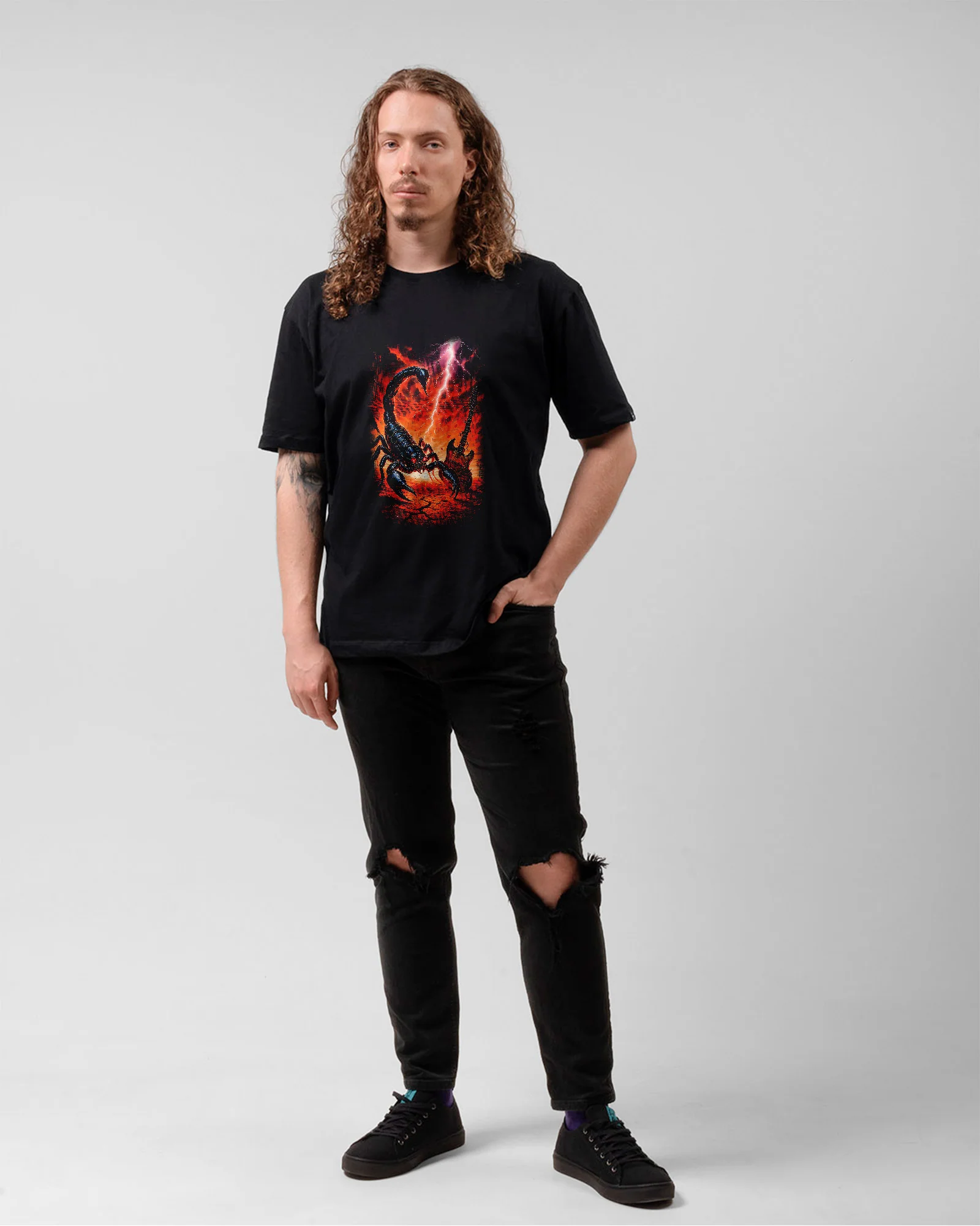 Camiseta Preta Scorpions Escorpião Mutante - Image 5