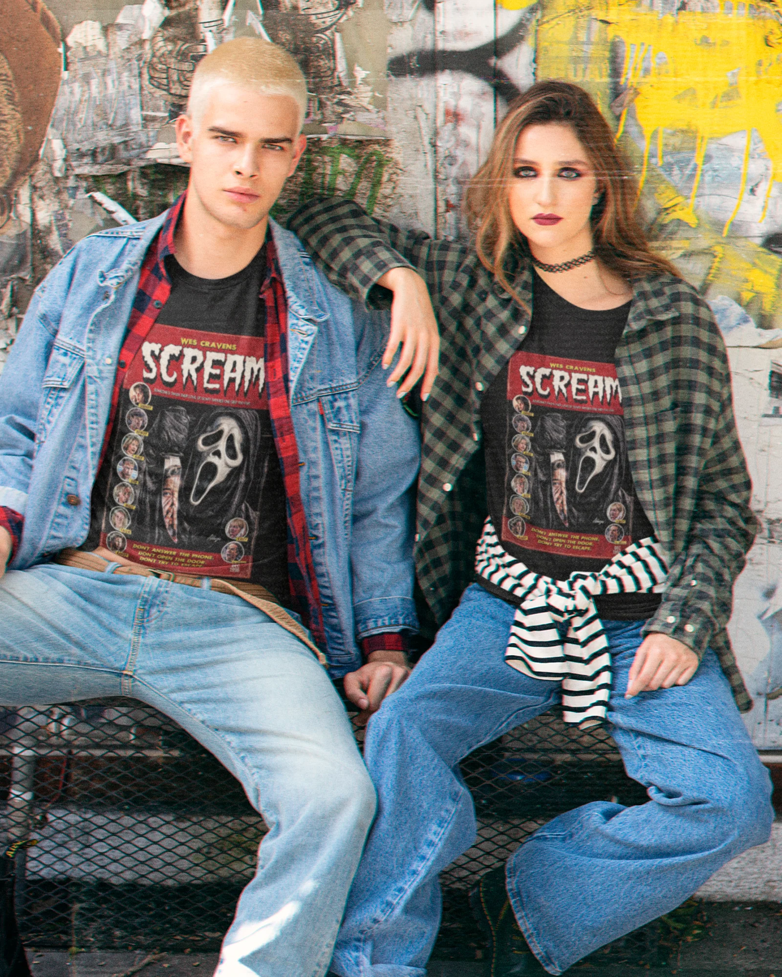 Camiseta Preta Scream Wes Craven Personagens Ghostface Unissex - Image 3
