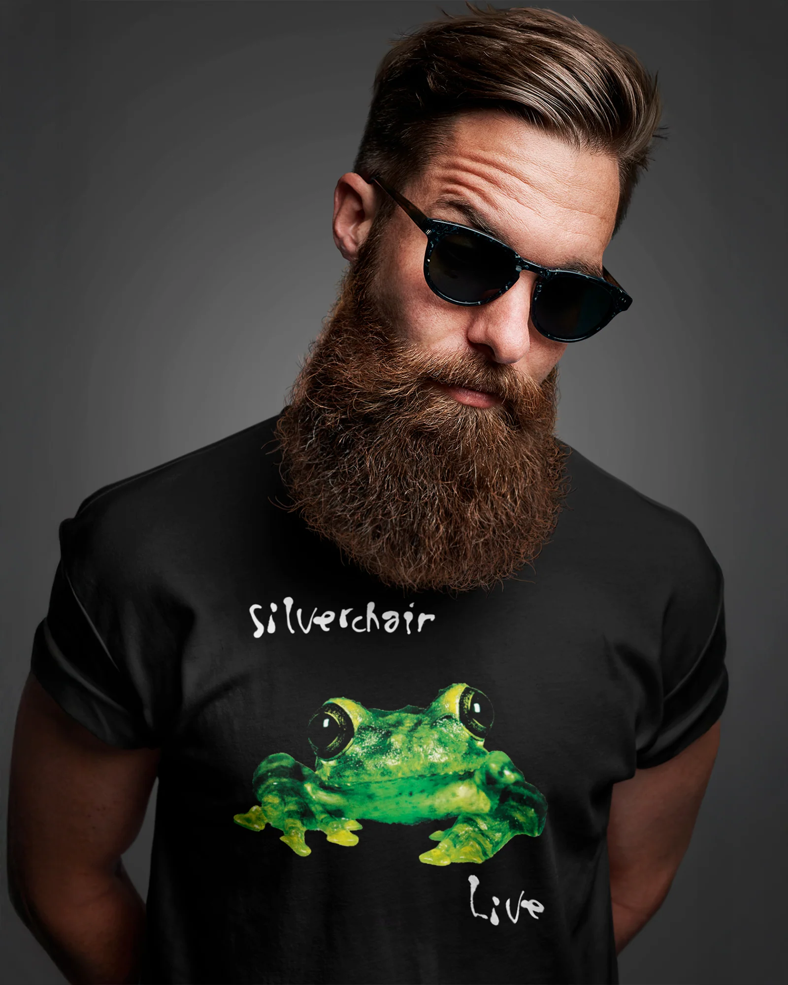 Camiseta Preta Silverchair Live Sapo Estilo Grunge Rock - Image 2