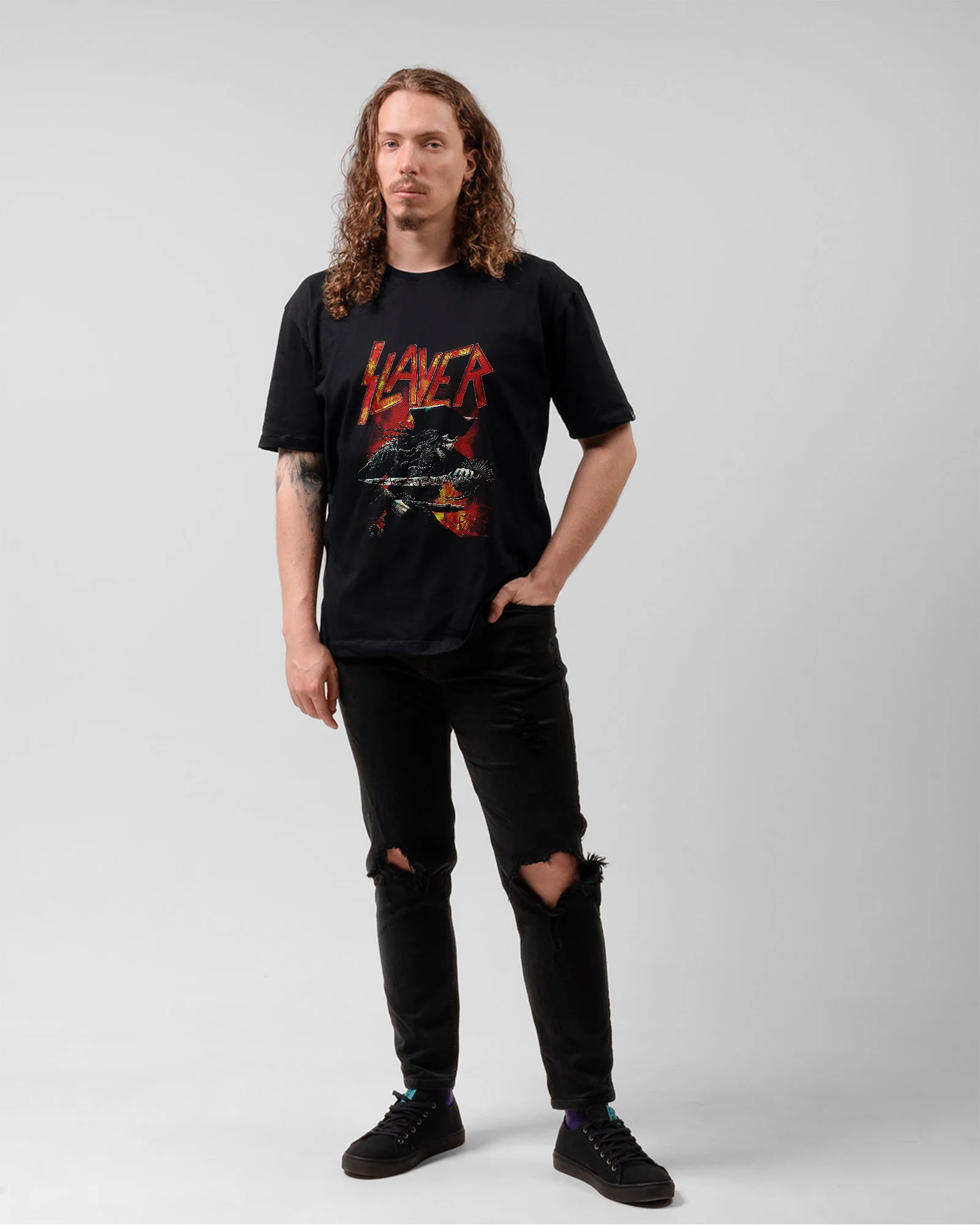 Camiseta Preta Slayer Pirate - Image 5