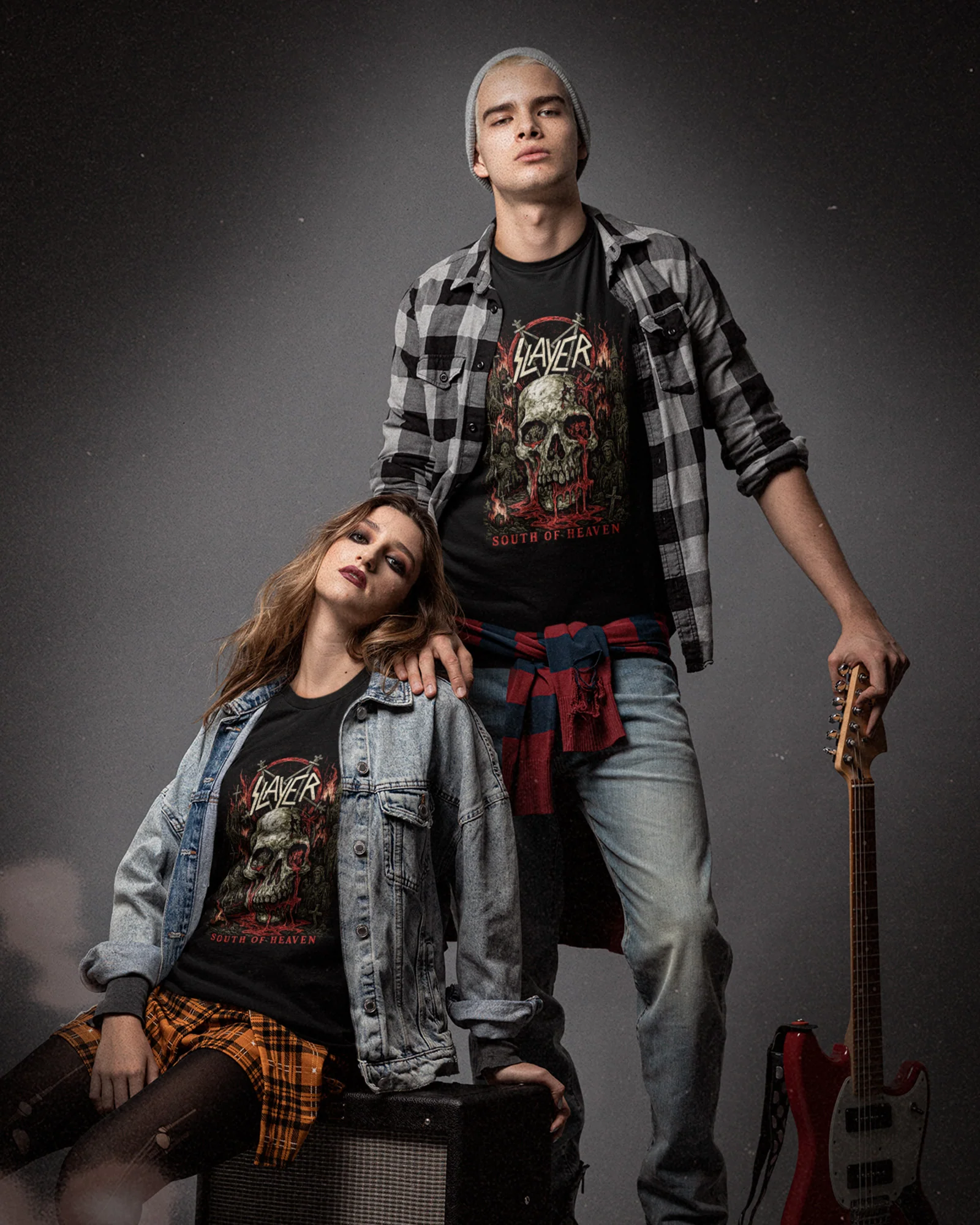 Camiseta Preta Slayer South of Heaven - Image 2