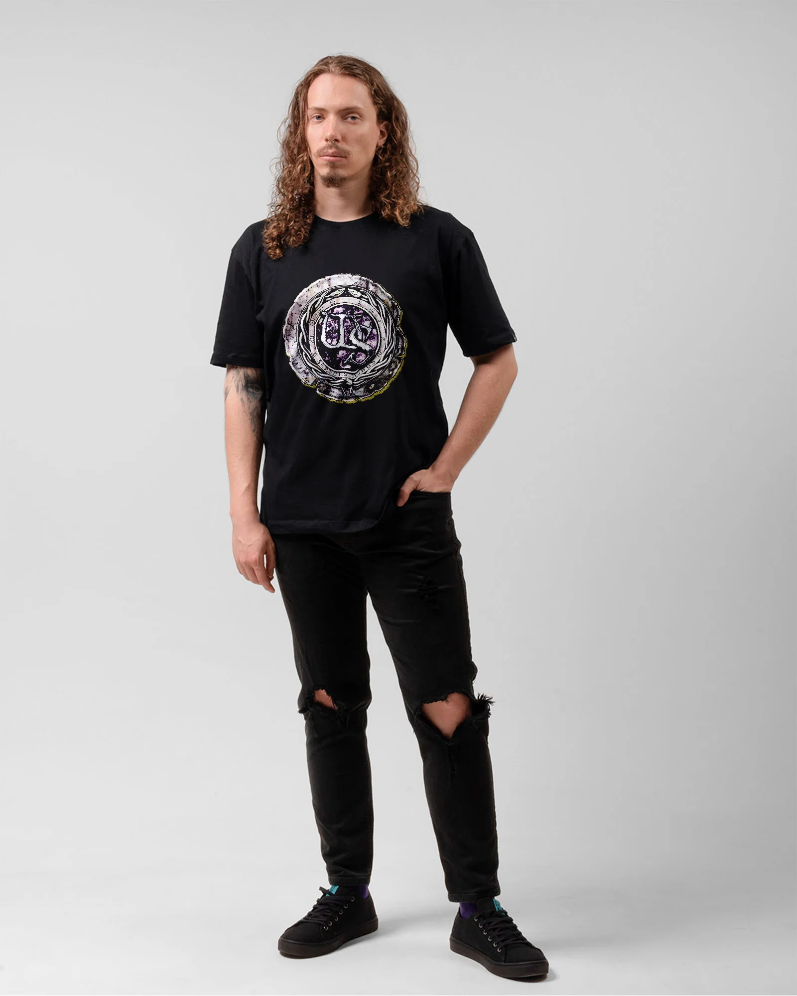 Camiseta Preta Whitesnake The Purple Album Unissex - Image 5