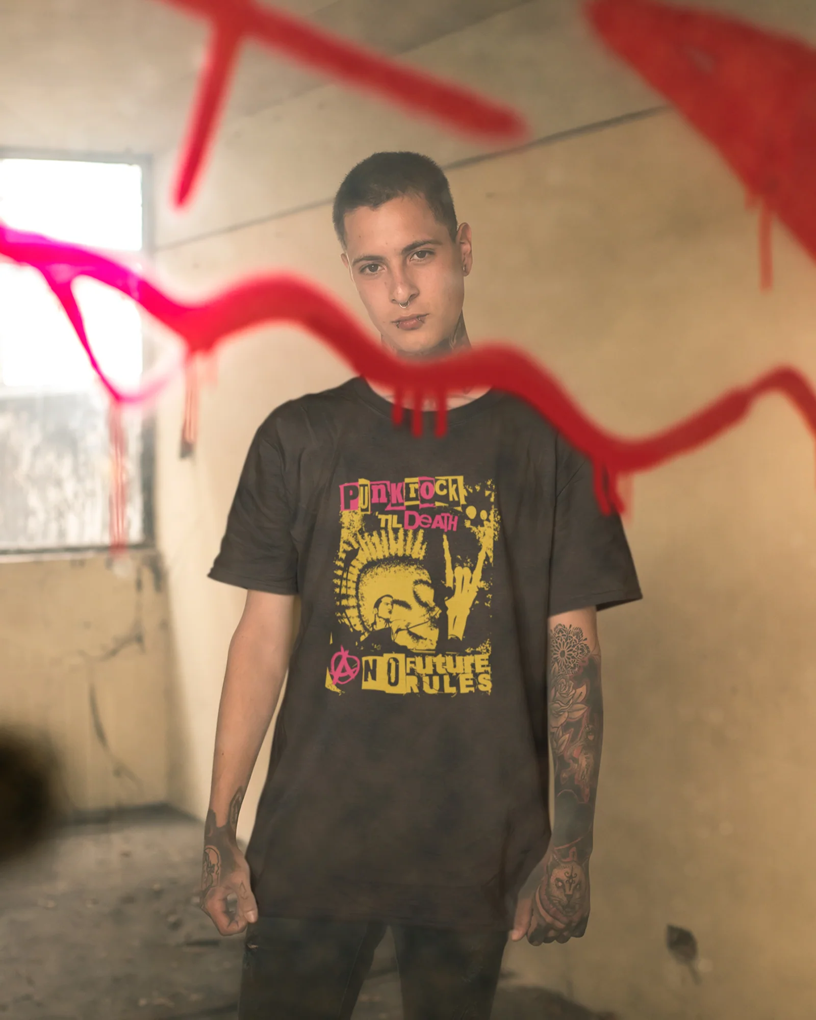 Camiseta Punk Rock Til Death Retrô - Image 2