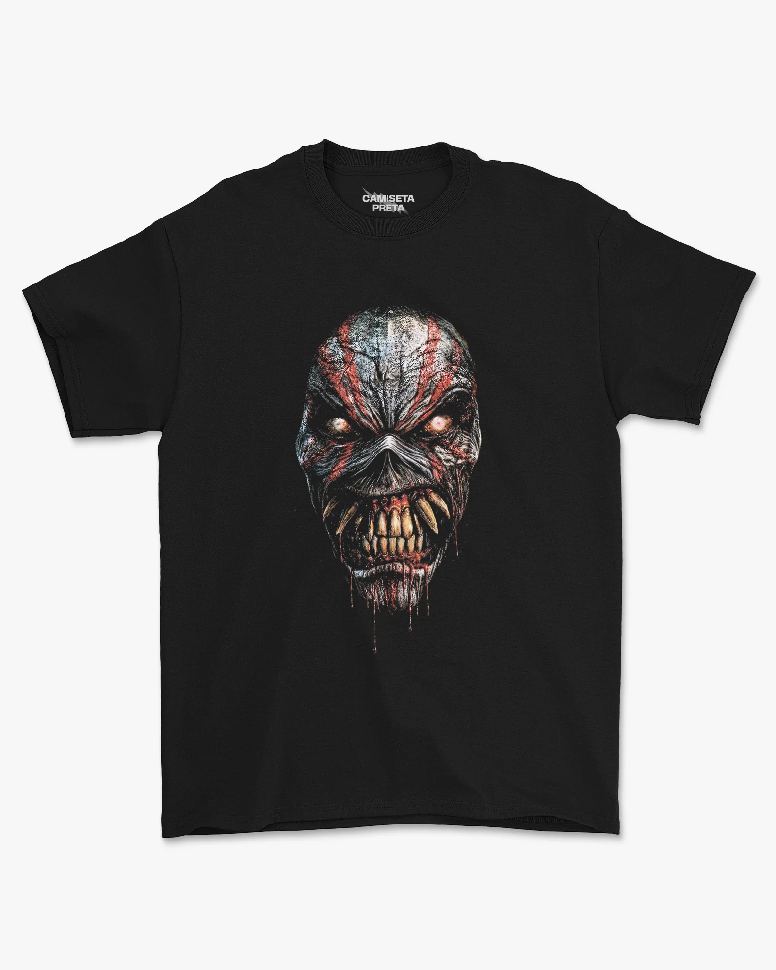 Camiseta Rock Iron Maiden Eddie Face Estampa