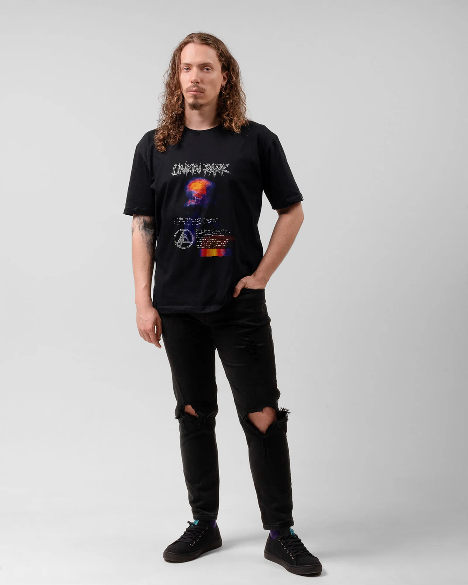 Camiseta Rock Linkin Park 2025 Estampa - Image 5