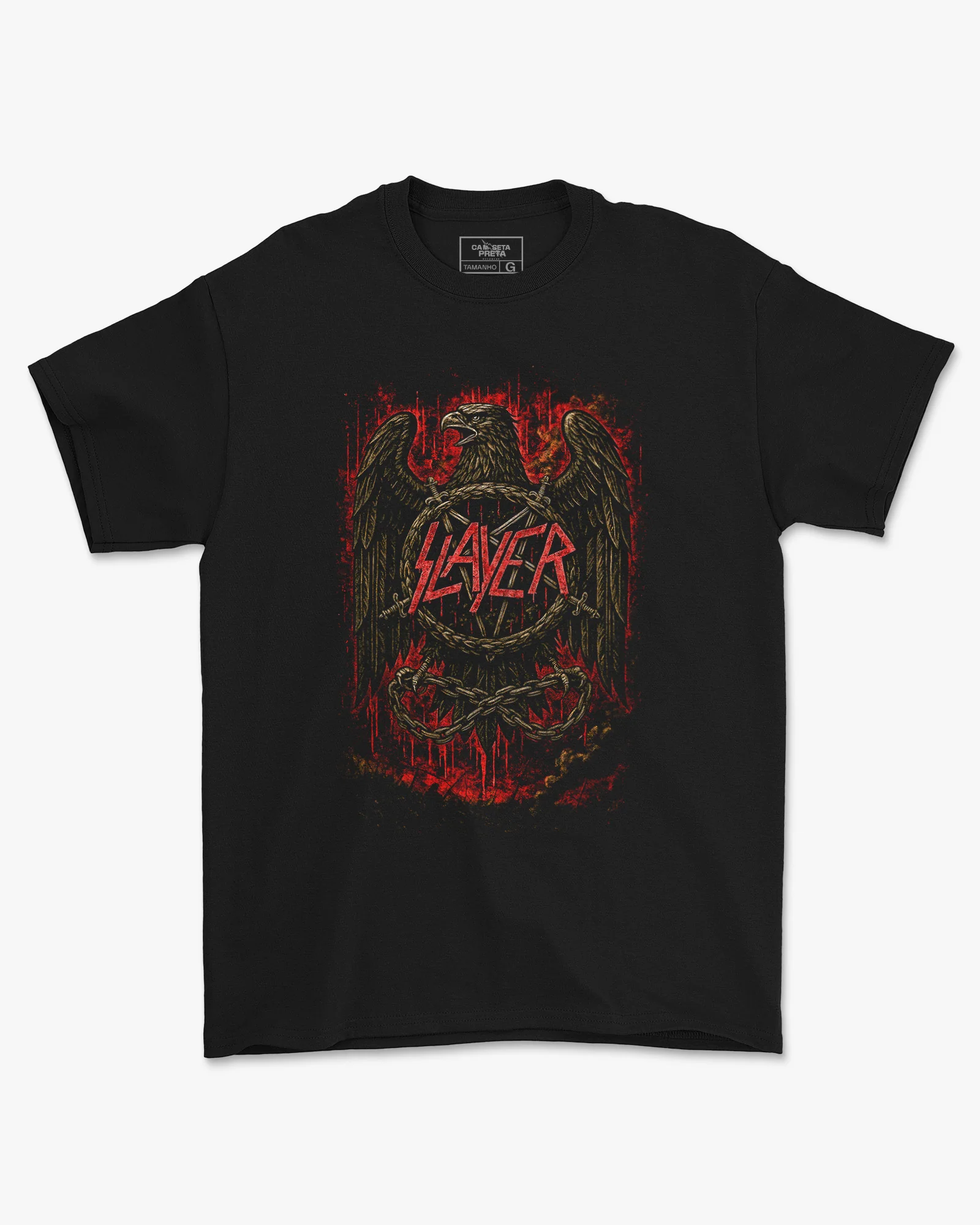 Camiseta Rock Slayer Águia Estampa