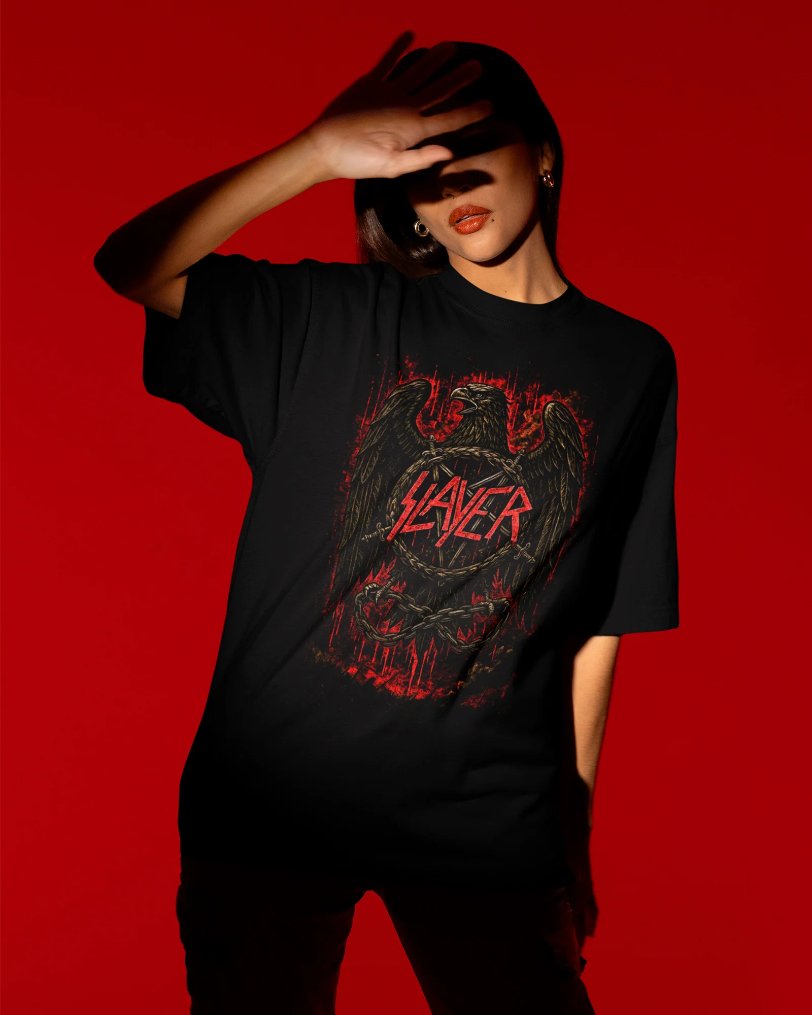Camiseta Rock Slayer Águia Estampa - Image 2
