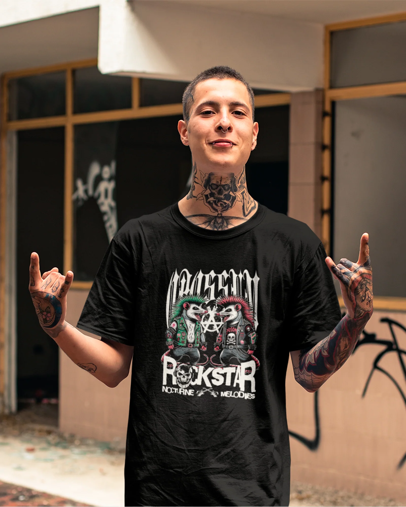 Camiseta Rockstars Rats Punk Rock - Image 2
