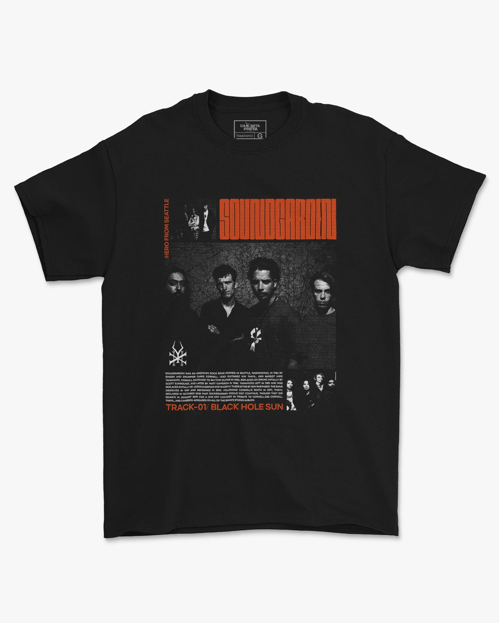 Camiseta Soundgarden Hero From Seattle