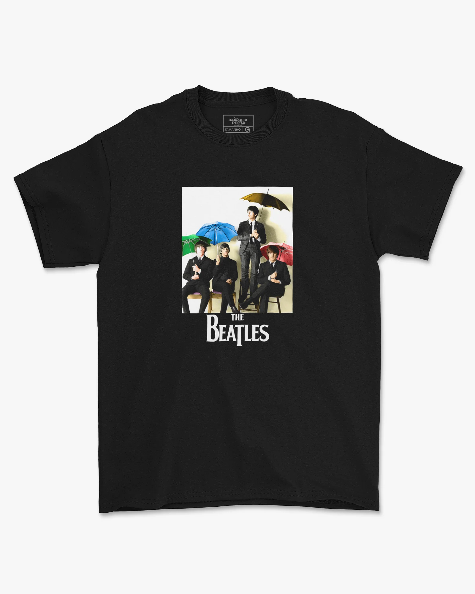Camiseta The Beatles Photo Rock Clássico